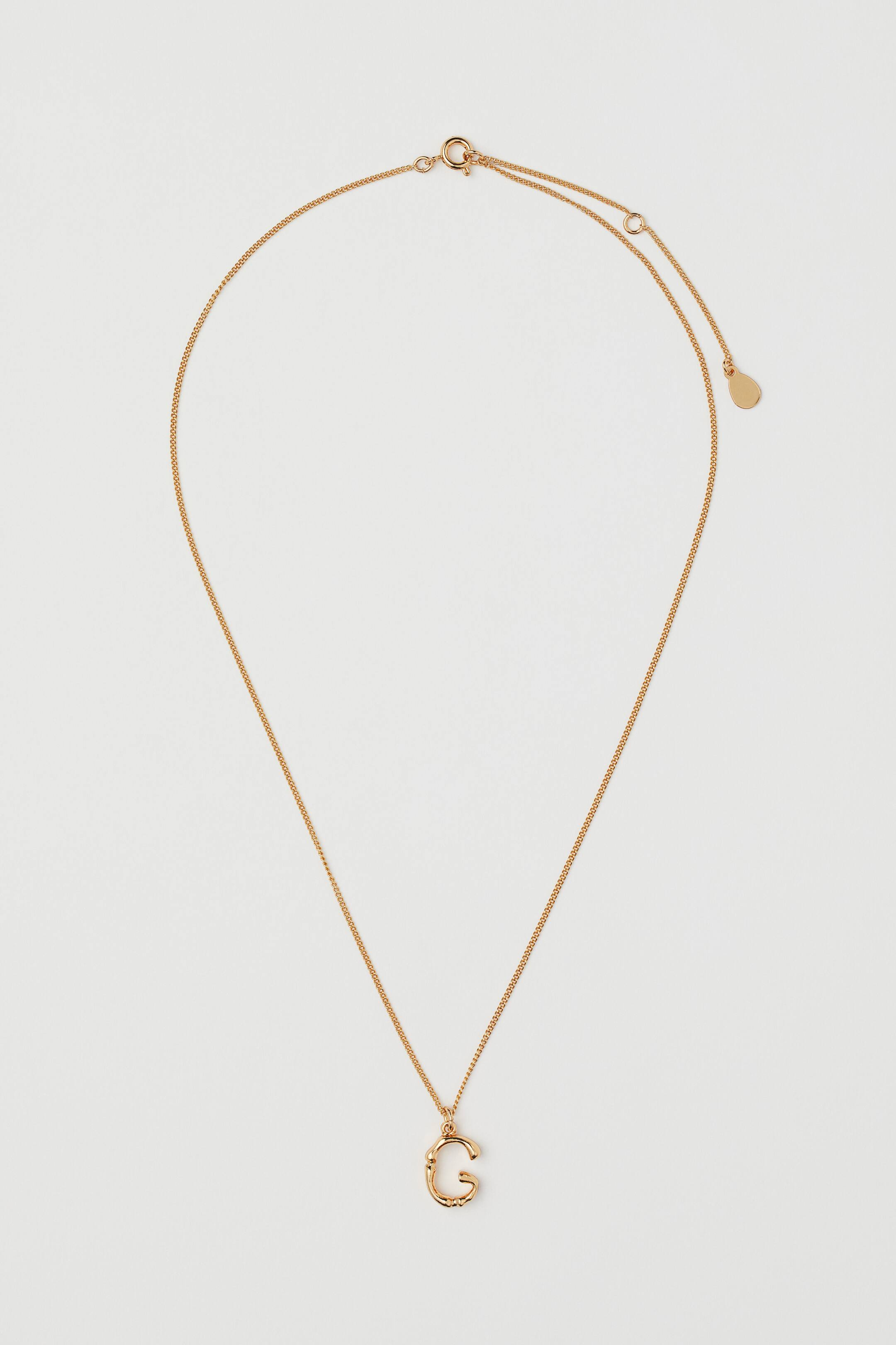 View larger image: Gold Plated Pendant Necklace - Gold colour/G - Ladies | H&M AU 1