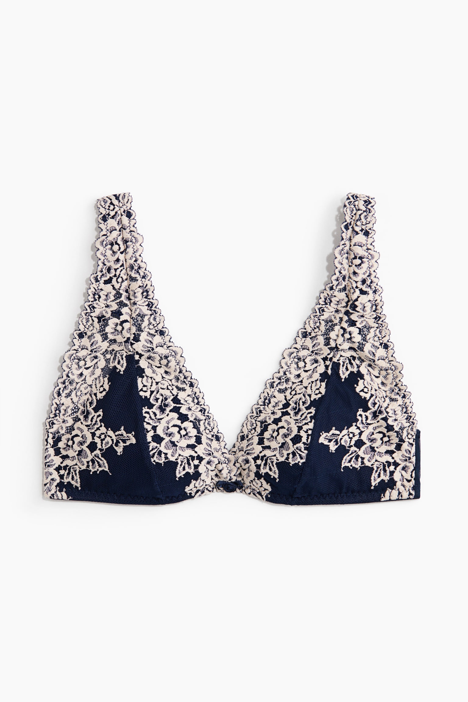Padded soft lace bra - 2