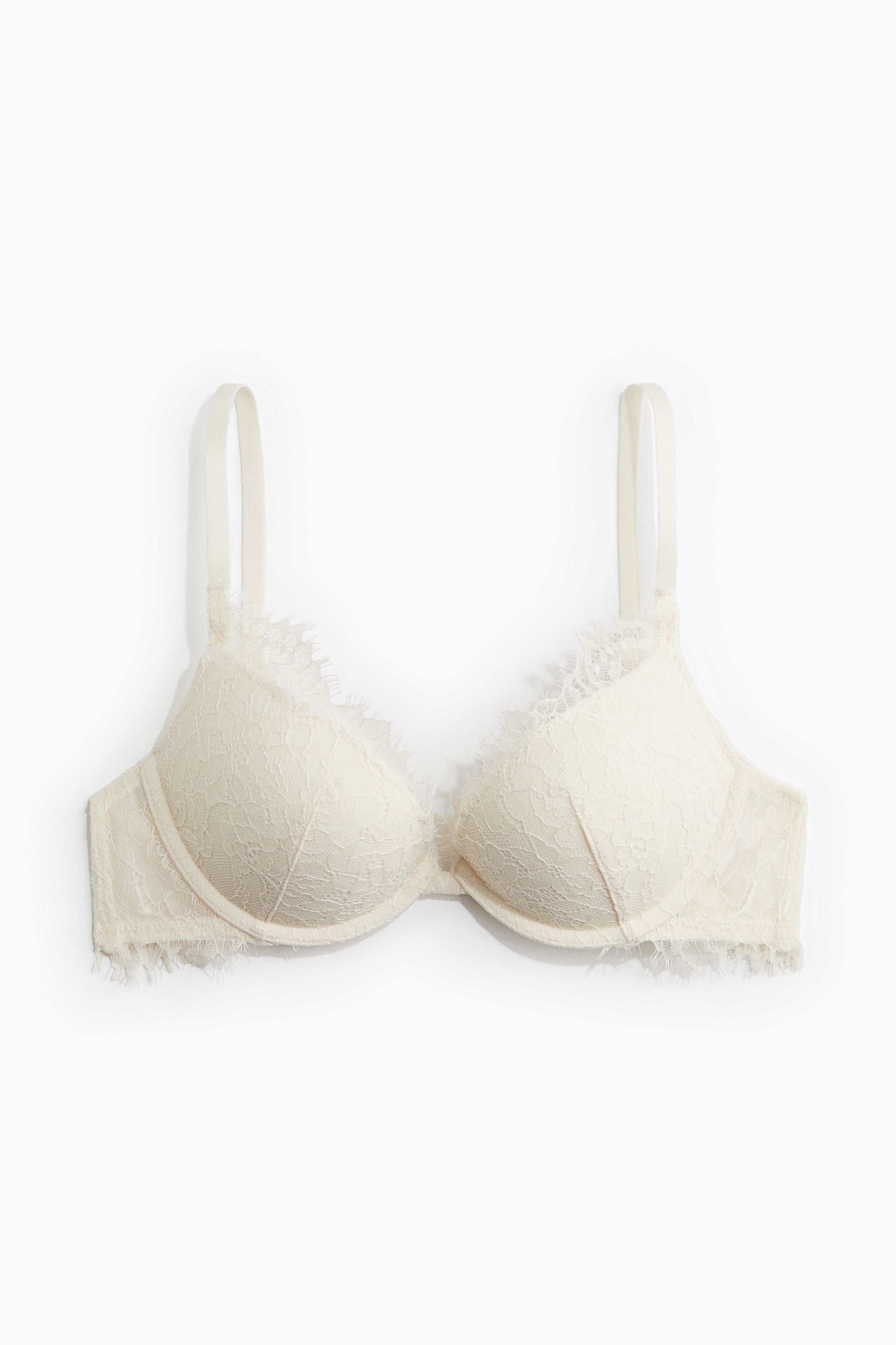 Lace super push-up bra - Cream