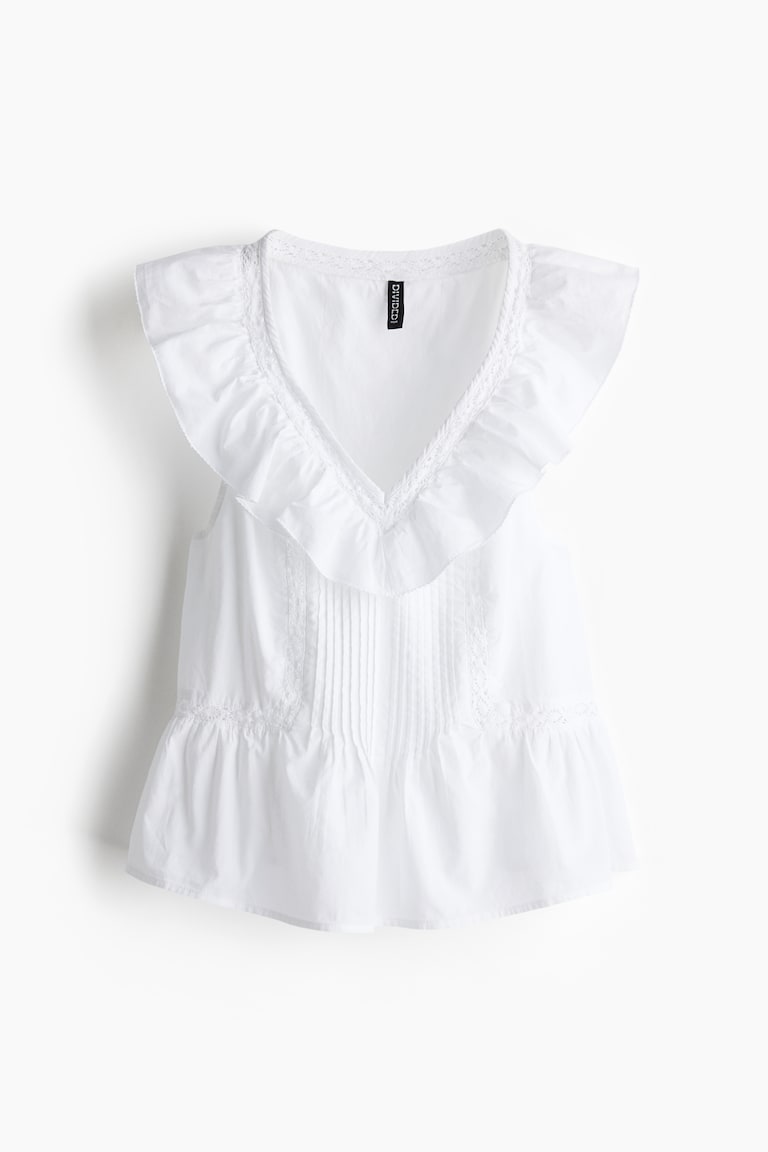 Pamučna bluza sa karnerom