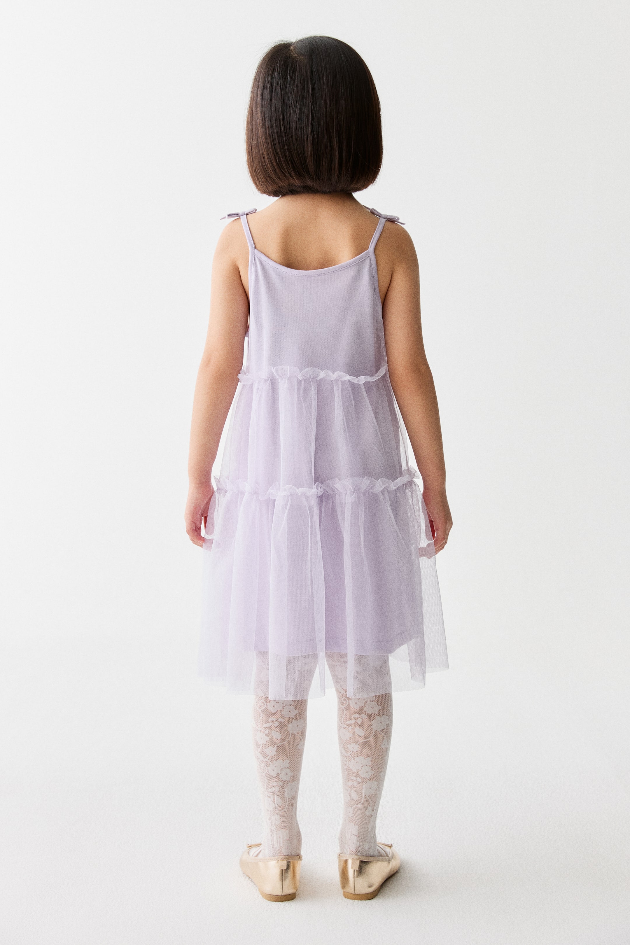 View larger image: Tulle-skirt dress - Light purple - Kids | H&M MY 3