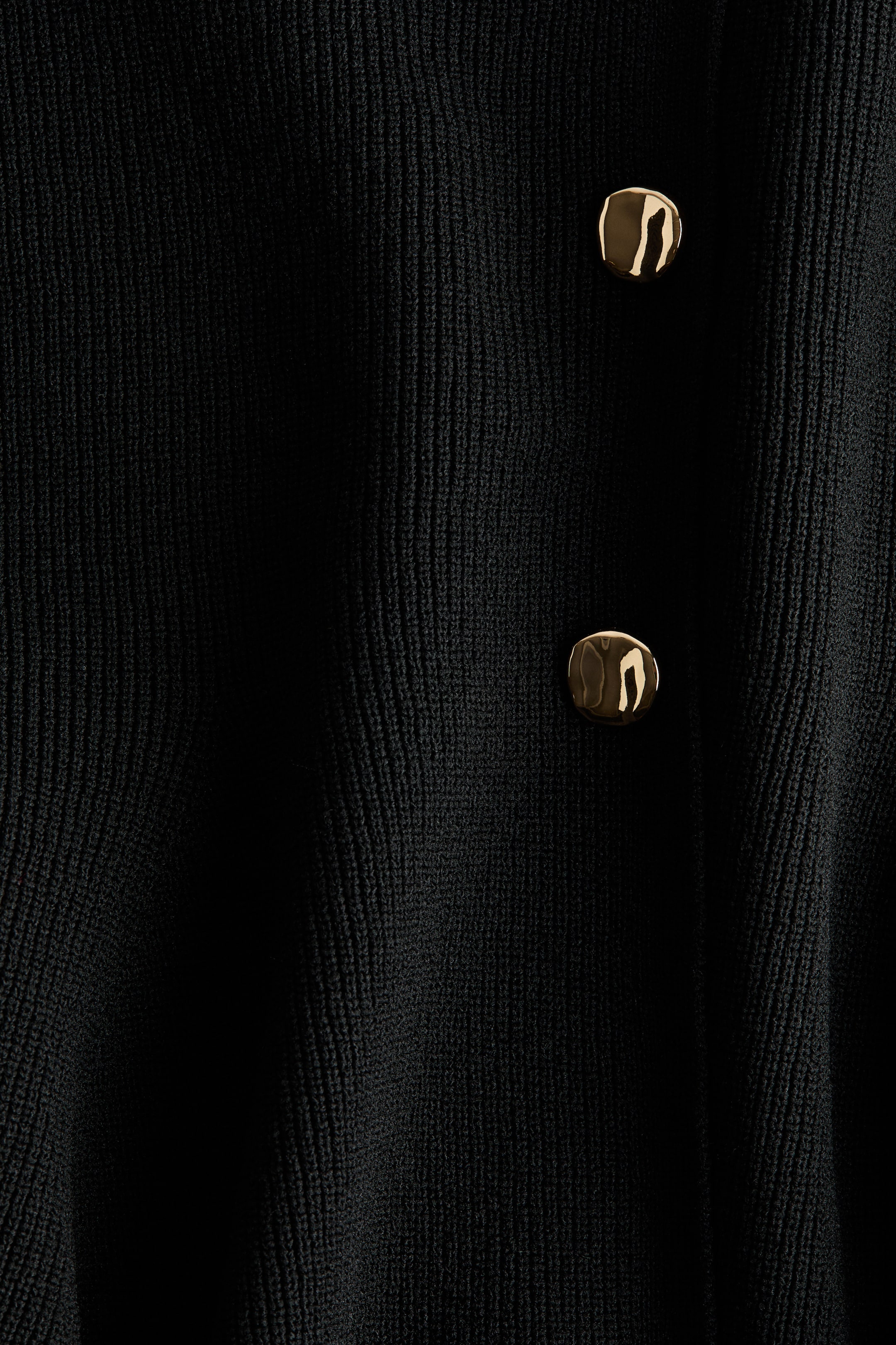 查看大圖: 荷葉浪邊開襟衫 - 黑色 - Ladies | H&M HK 5