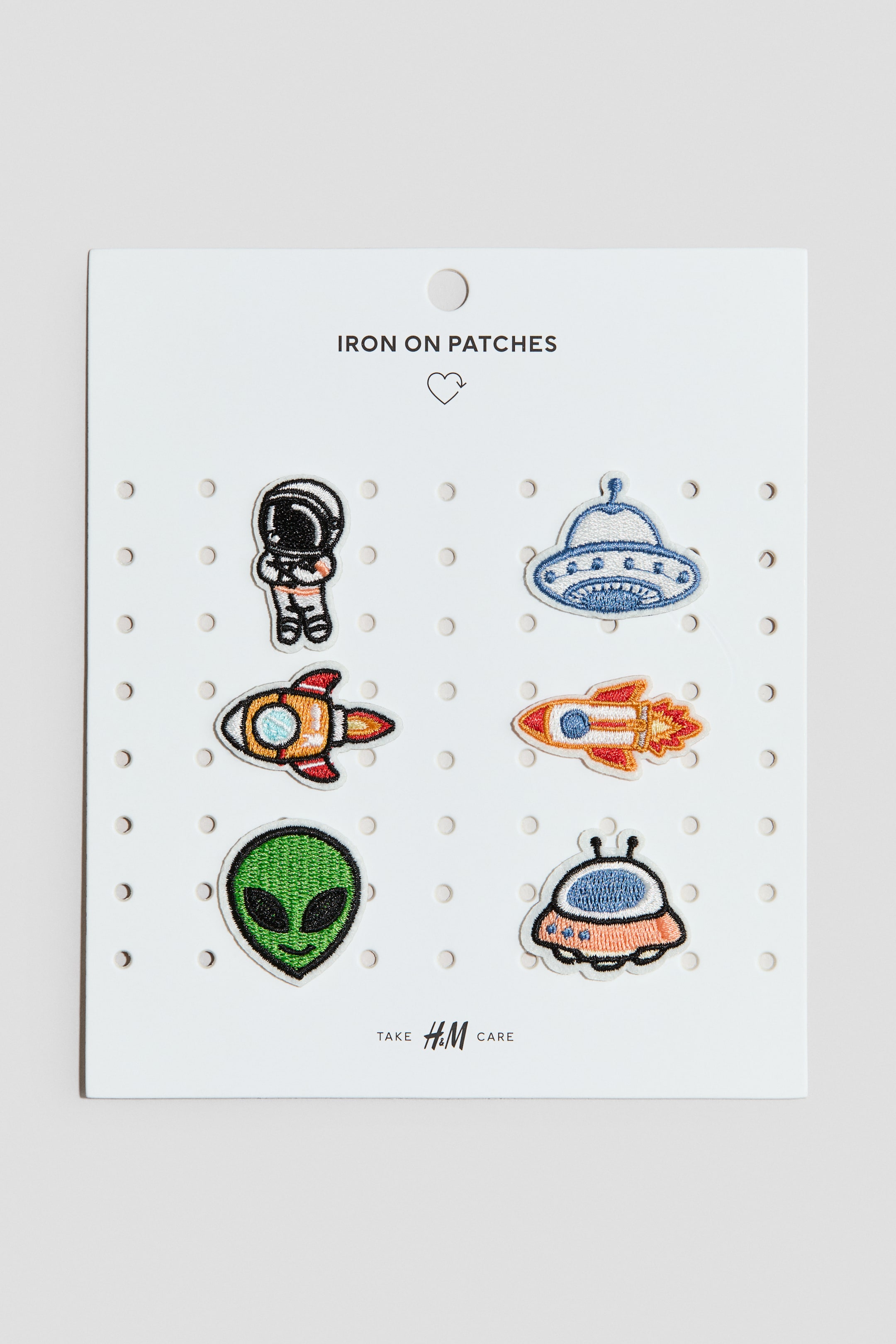 View larger image: 6-pack repair patches - Apricot/Rockets - Kids | H&M 1