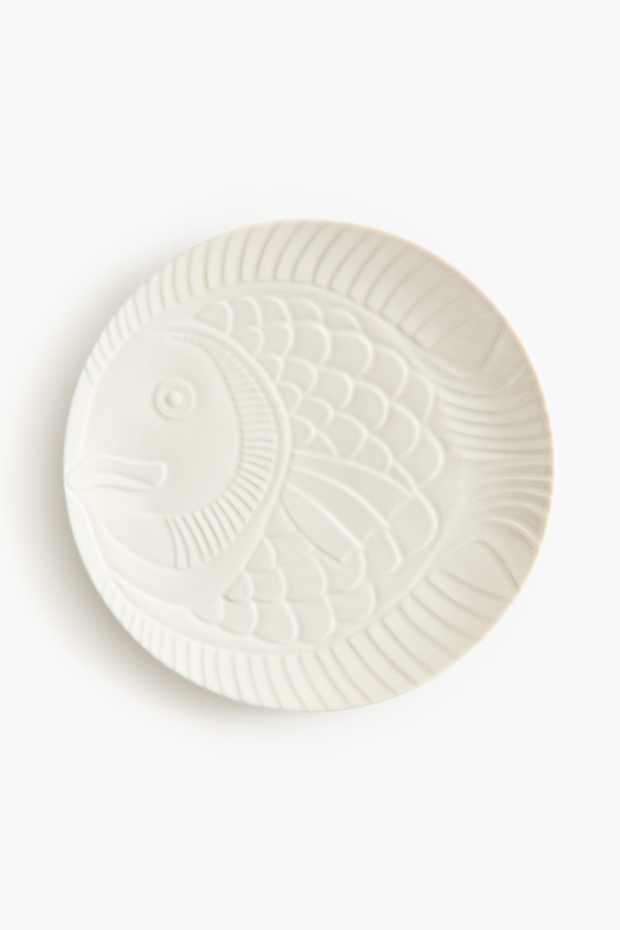 Large textured porcelain serving plate