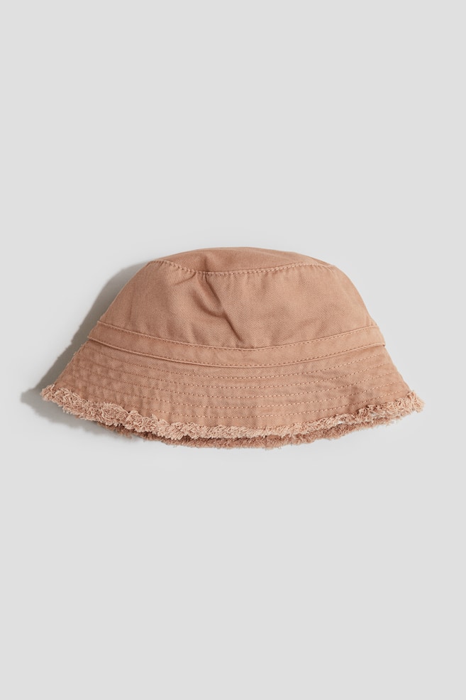 Chapéu bucket em sarja - Bege - 1