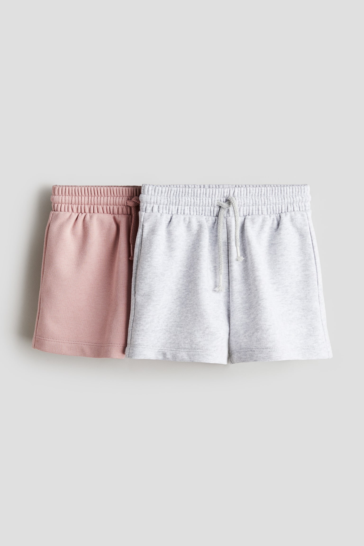 2-pack sweatshorts - Old rose/Light grey marl/Light beige/Navy blue - 1