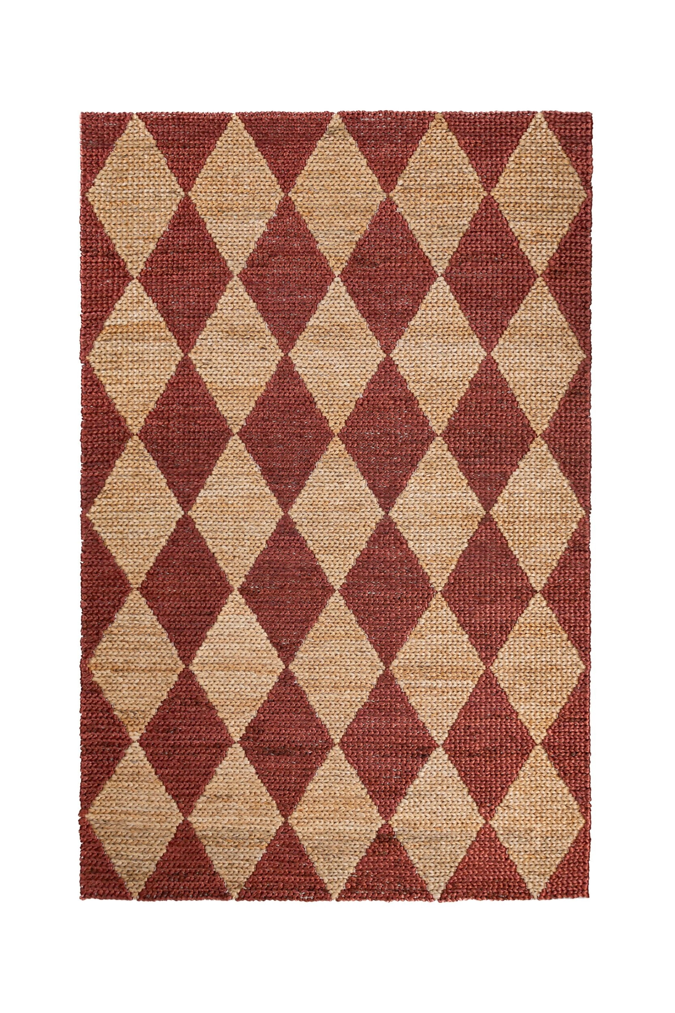 Visualizza immagine più grande: Tappeto Effie Diamond In Iuta A Grana Grossa - Terracotta - Flair Rugs - HOME | H&M IT 2