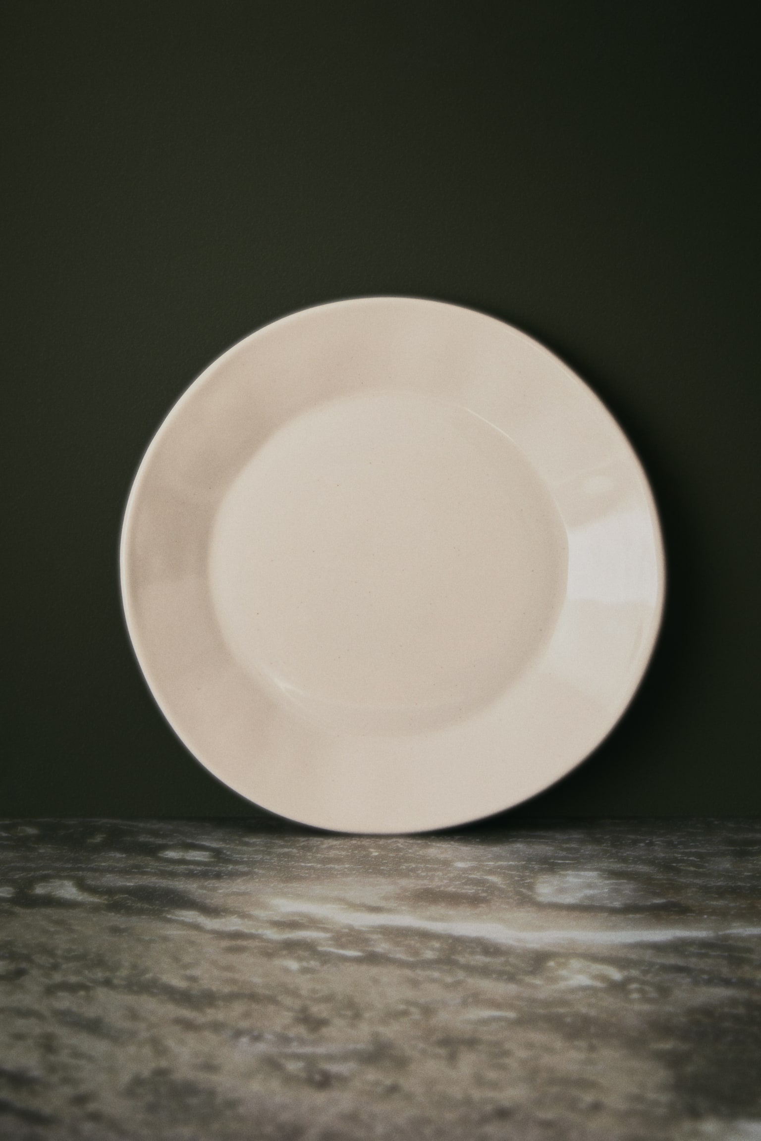 Large stoneware plate - White - 3