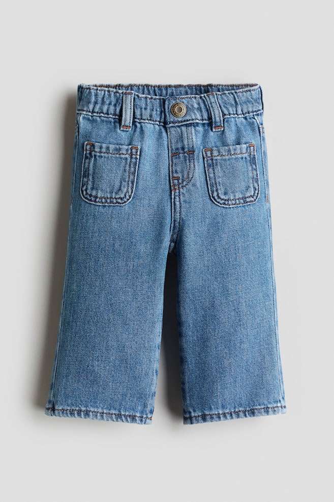 Flared Leg Jeans - Denim blue/Dark denim blue/cherries/Denim blue/Beige/leopard print/Denim blue/hearts - 1