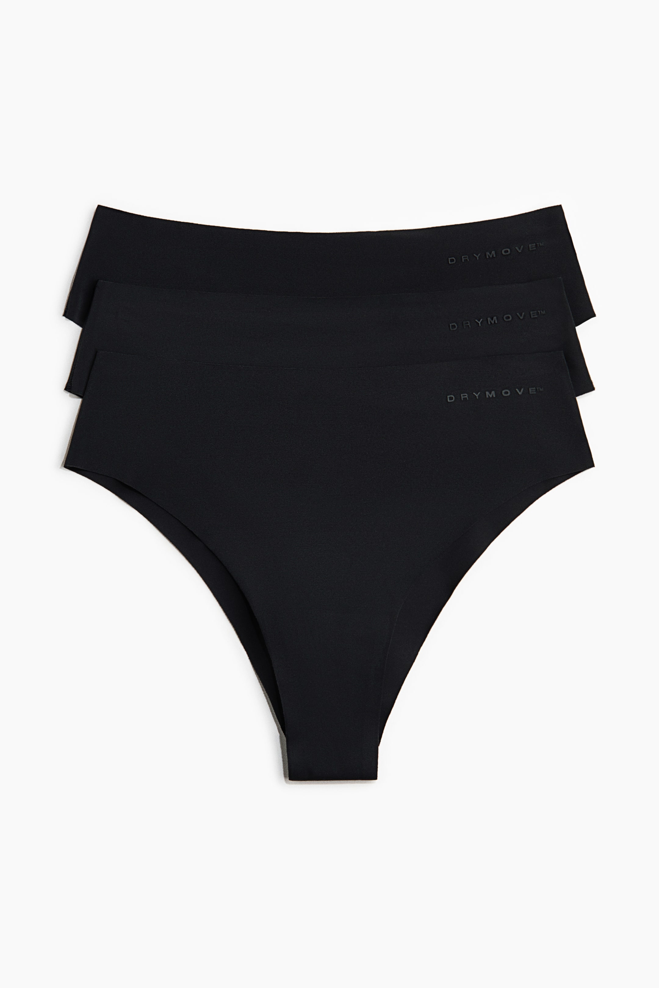 Agrandir l'image: Lot de 3 culottes de sport Brazilian DryMove™ - Noir - FEMME | H&M FR 2