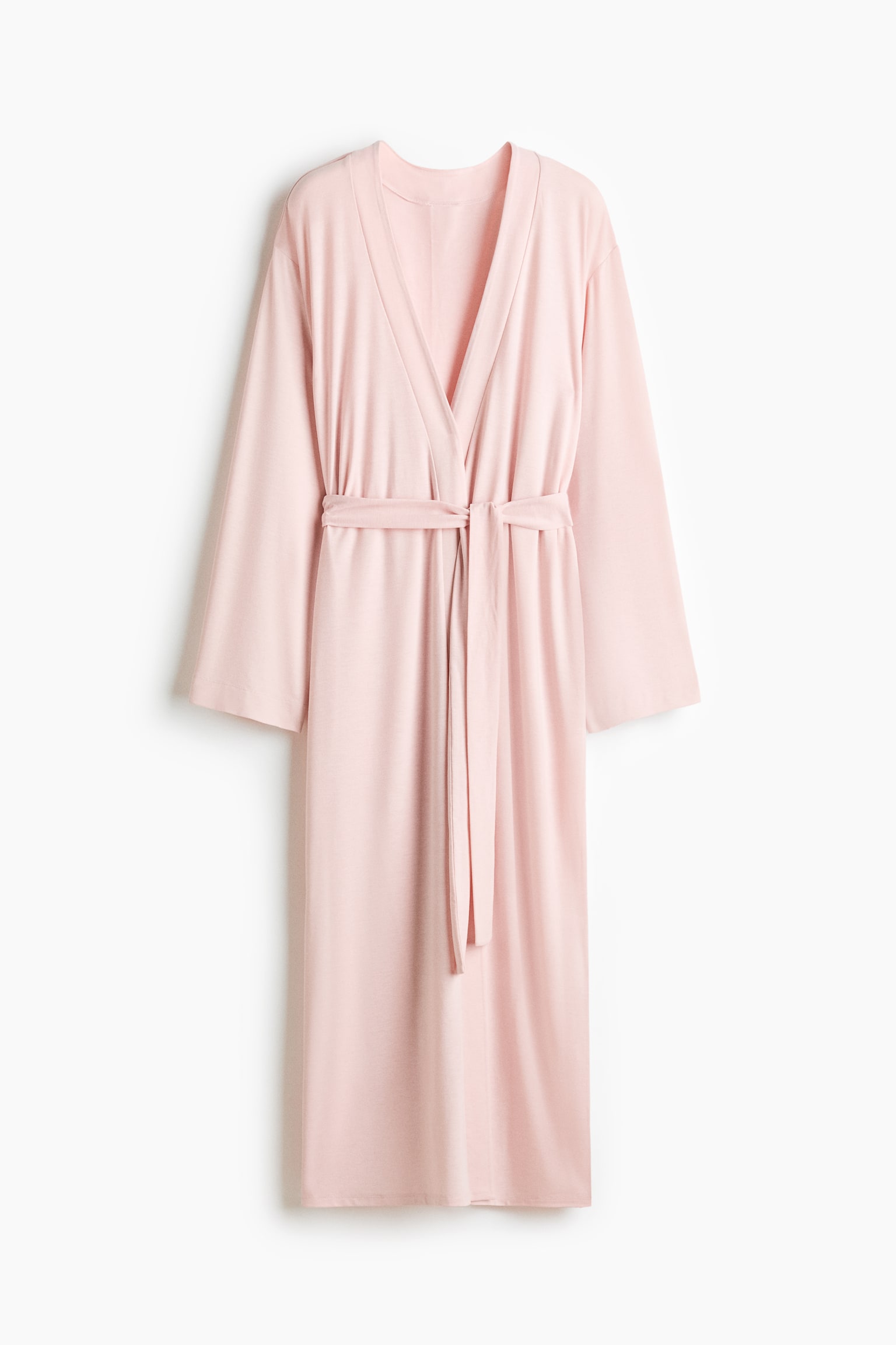 Трикотажний халат - Світло-рожевий - 2