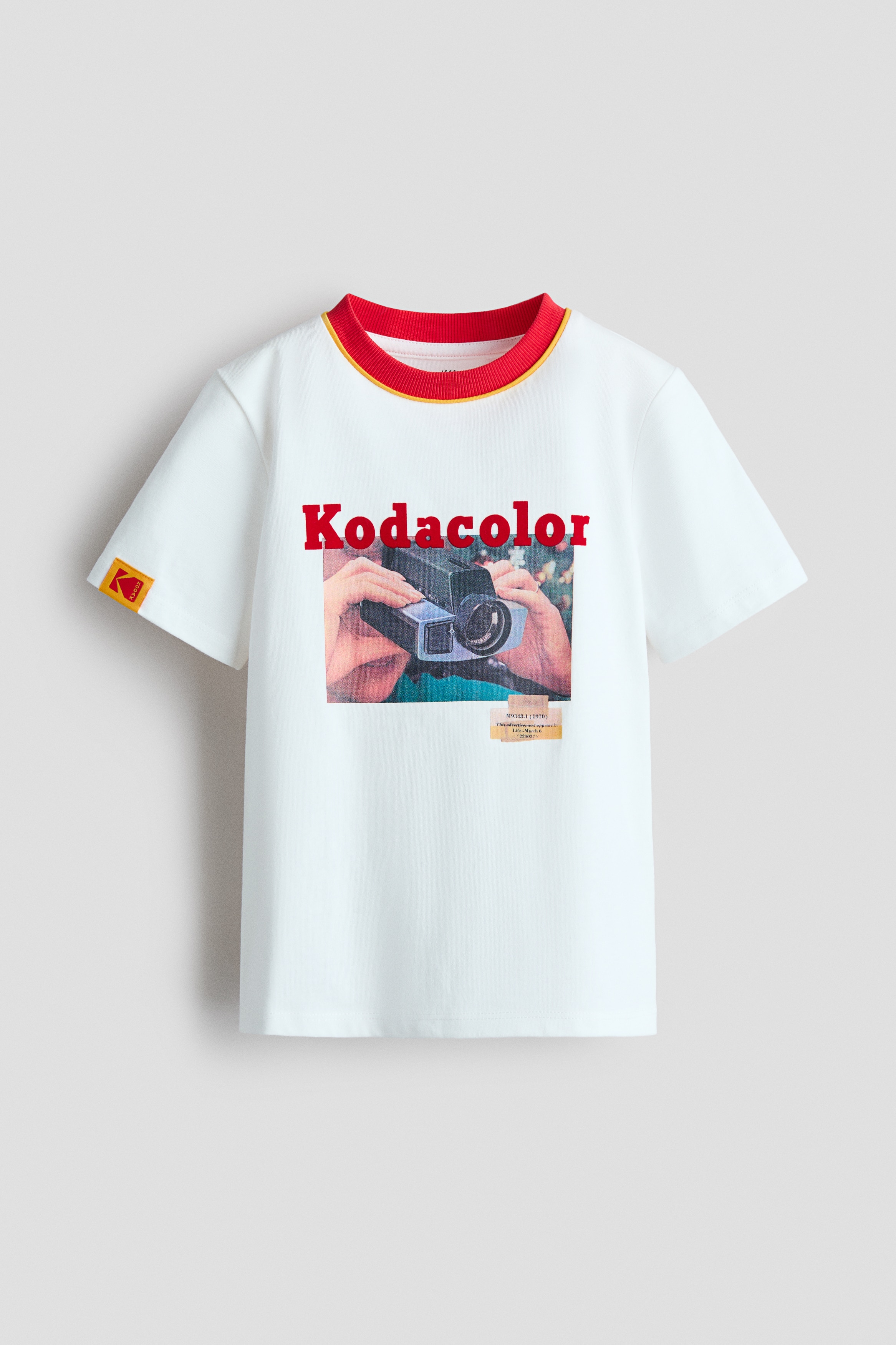 ルーズフィット プリントTシャツ - ホワイト／Kodak/ライトグレーメランジ／Kodak/ホワイト／Kodak
