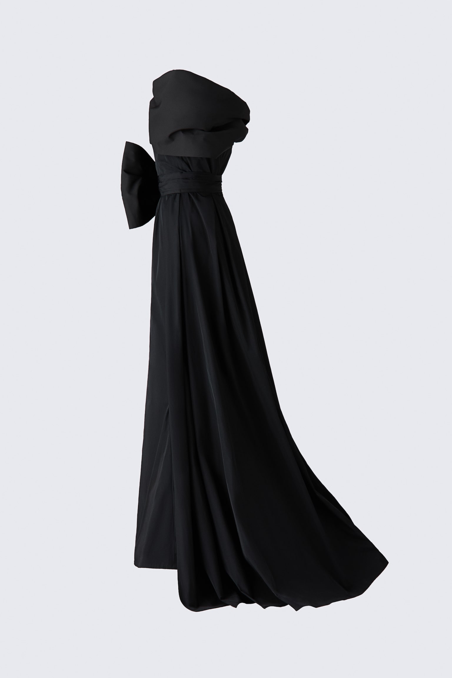Женское платье H&M Bow-Detail Train, цвет: Чёрный — фото 3