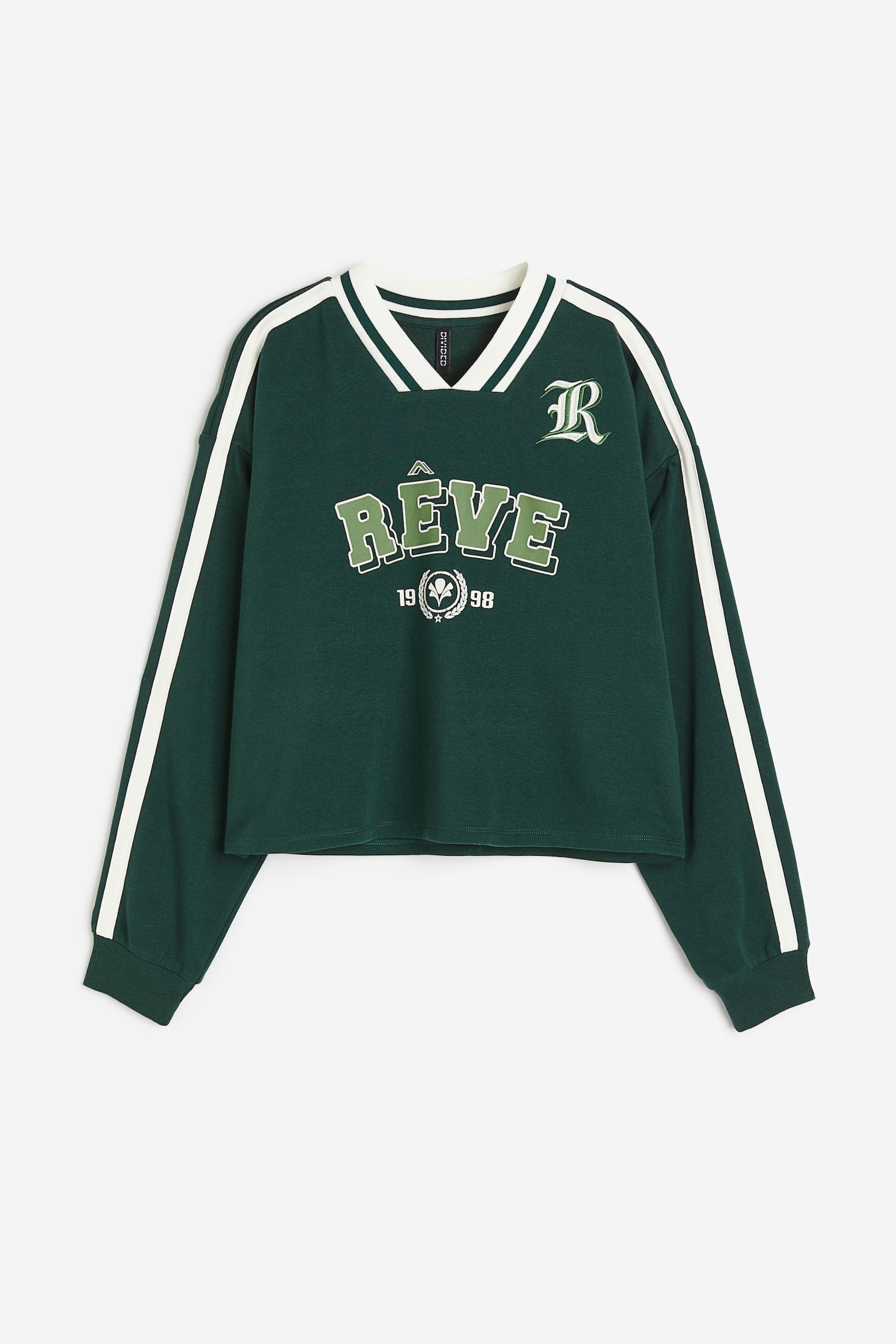 Printed sweatshirt - Dark green/Rêve - 1