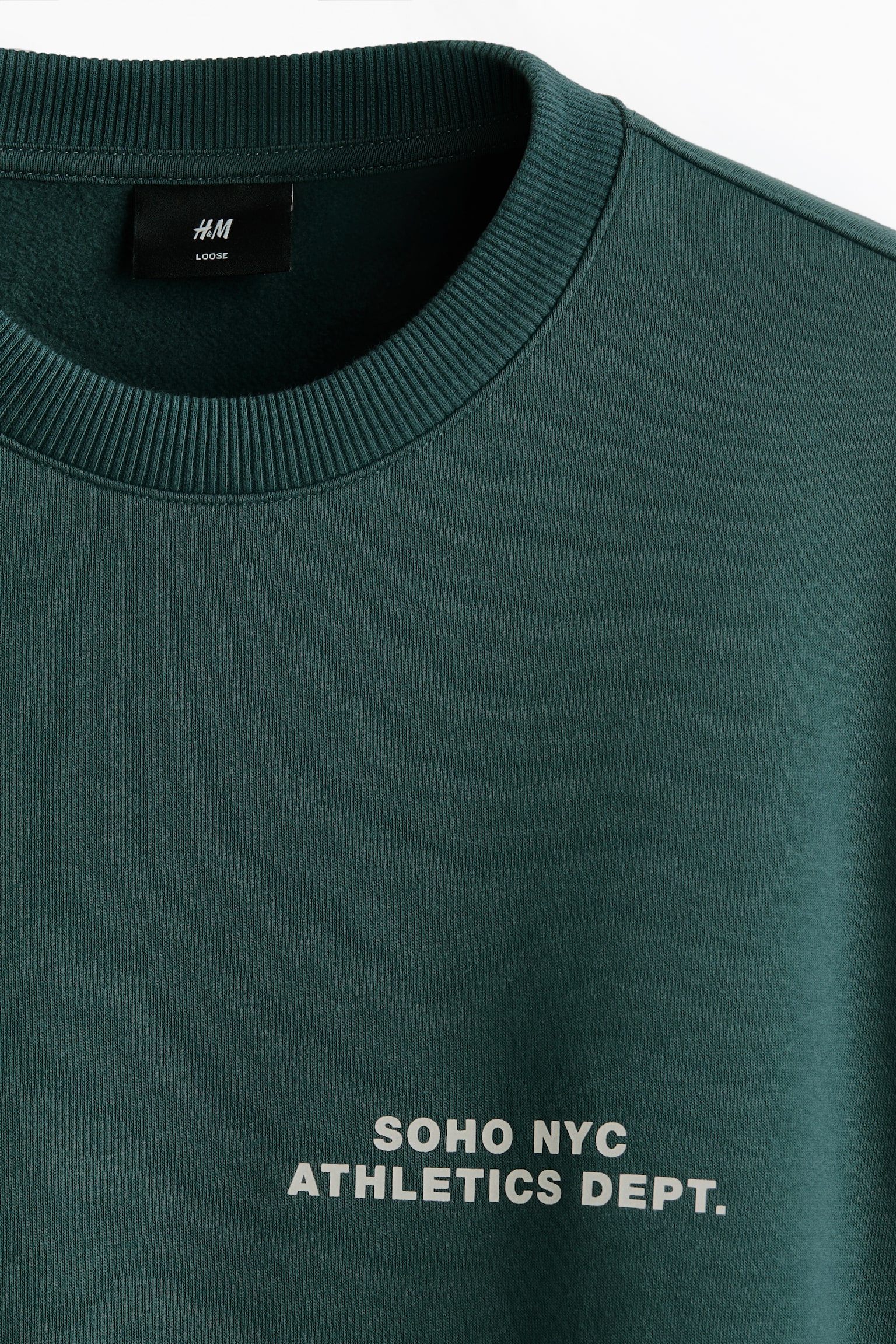 Loose Fit Sweatshirt - Dark green/Soho NYC/Black/Soho - 7