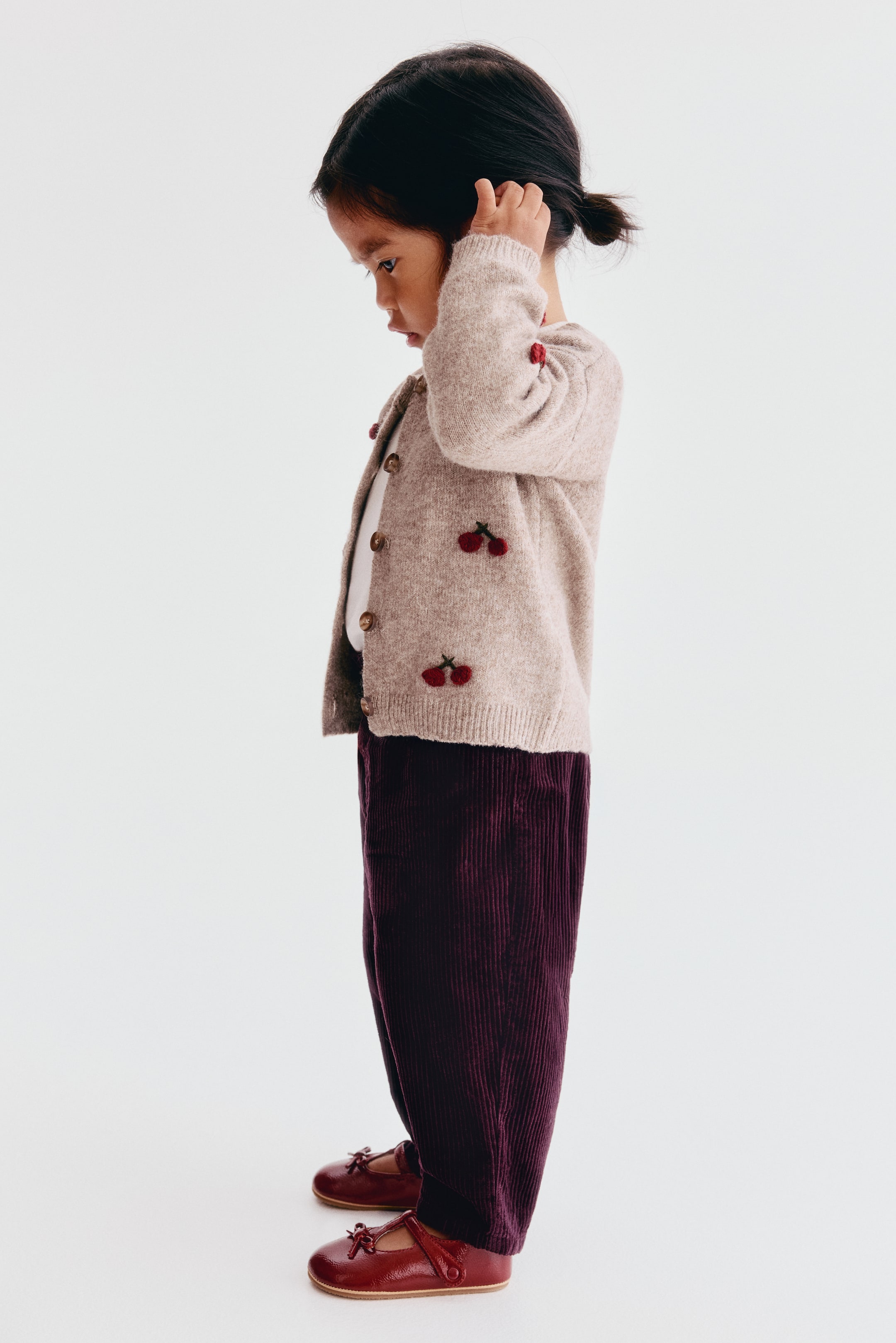 Paper-Bag Corduroy Pants