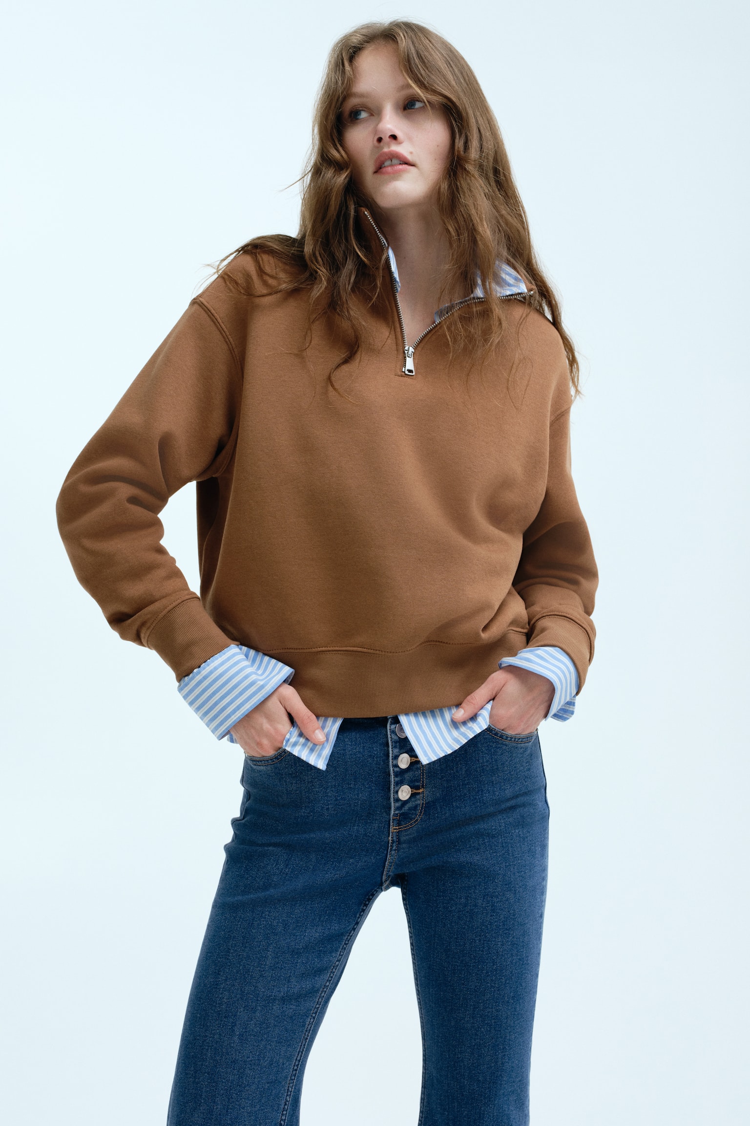 Flared High Jeans - Denimblau/Helles Denimblau/Dunkles Denimblau - 6