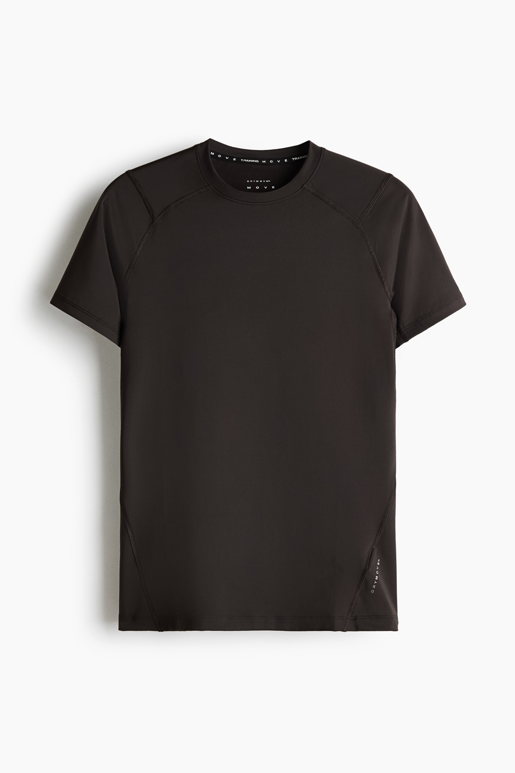 Voir une image plus grande: T-shirt de sport à compression DryMove🅪 - Dark coffee - Men | H&M CA 1