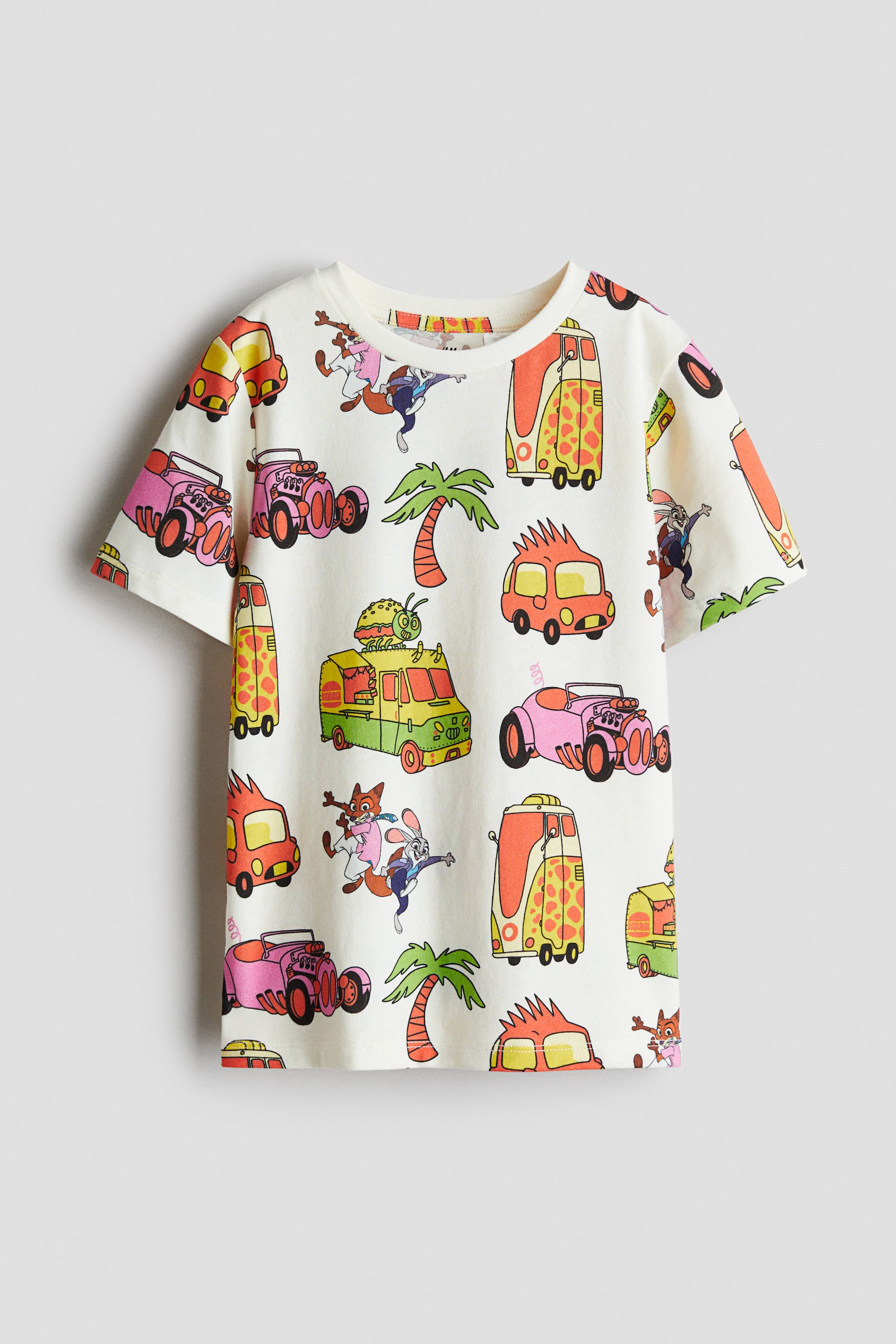 View larger image: Printed cotton T-shirt - White/Zootopia - Kids | H&M SG 4