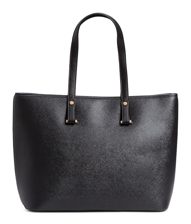 Leather Black Tote Bag H And M H&m Black Tote Bag Men Tote Bag