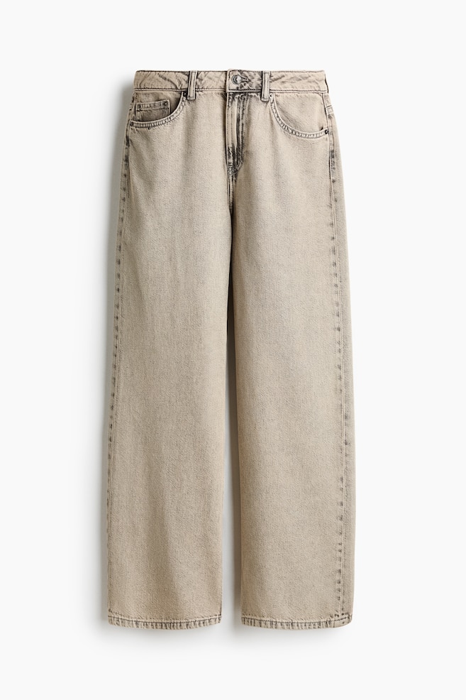 Baggy Regular Waist Jeans - Dusty beige/Dark denim grey/Washed denim blue/Light denim blue/Dusty cream/Light grey/White/Light denim blue/Light denim blue/Light beige - 1