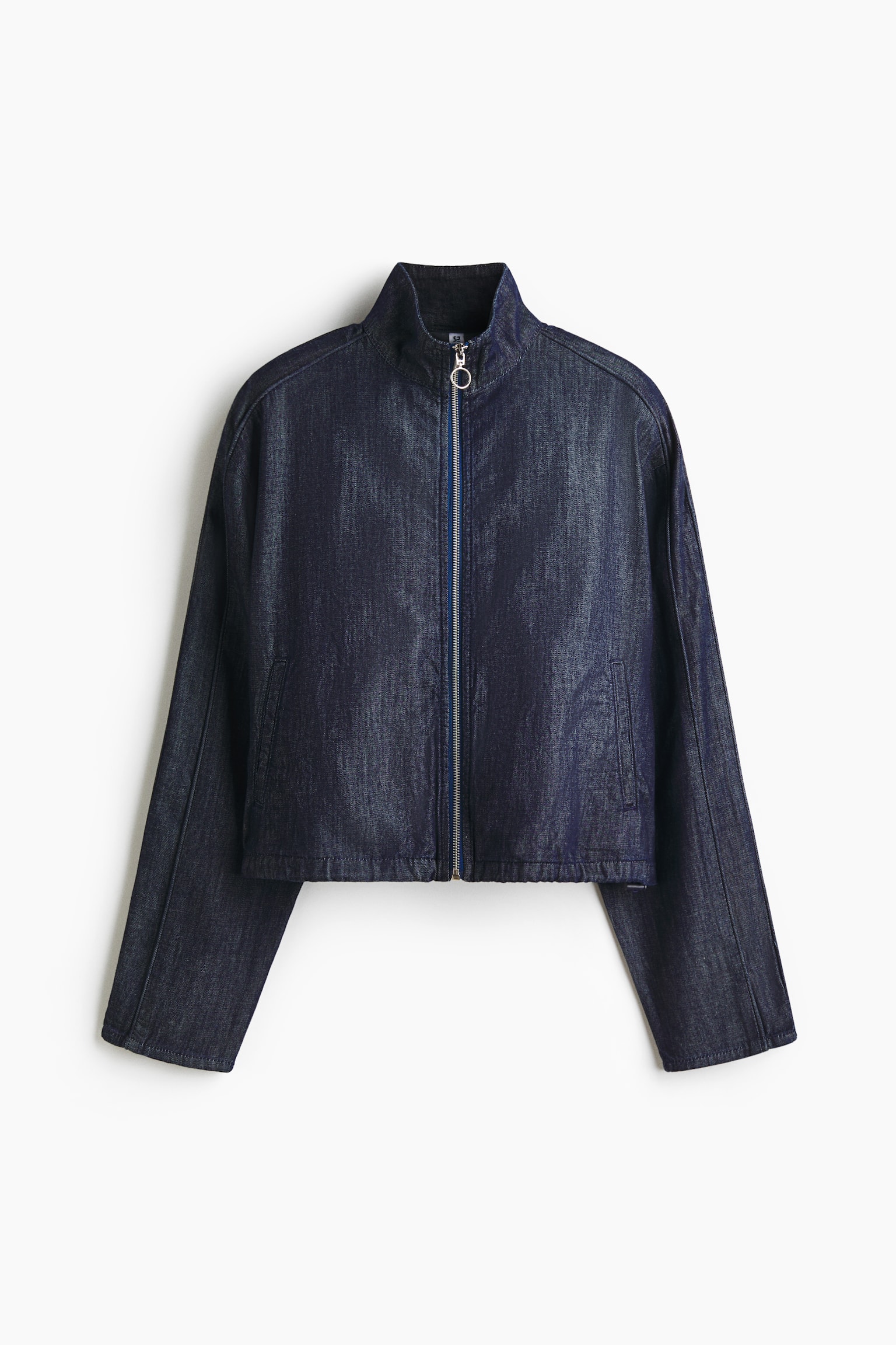 Veste sportive en denim - Bleu denim foncé