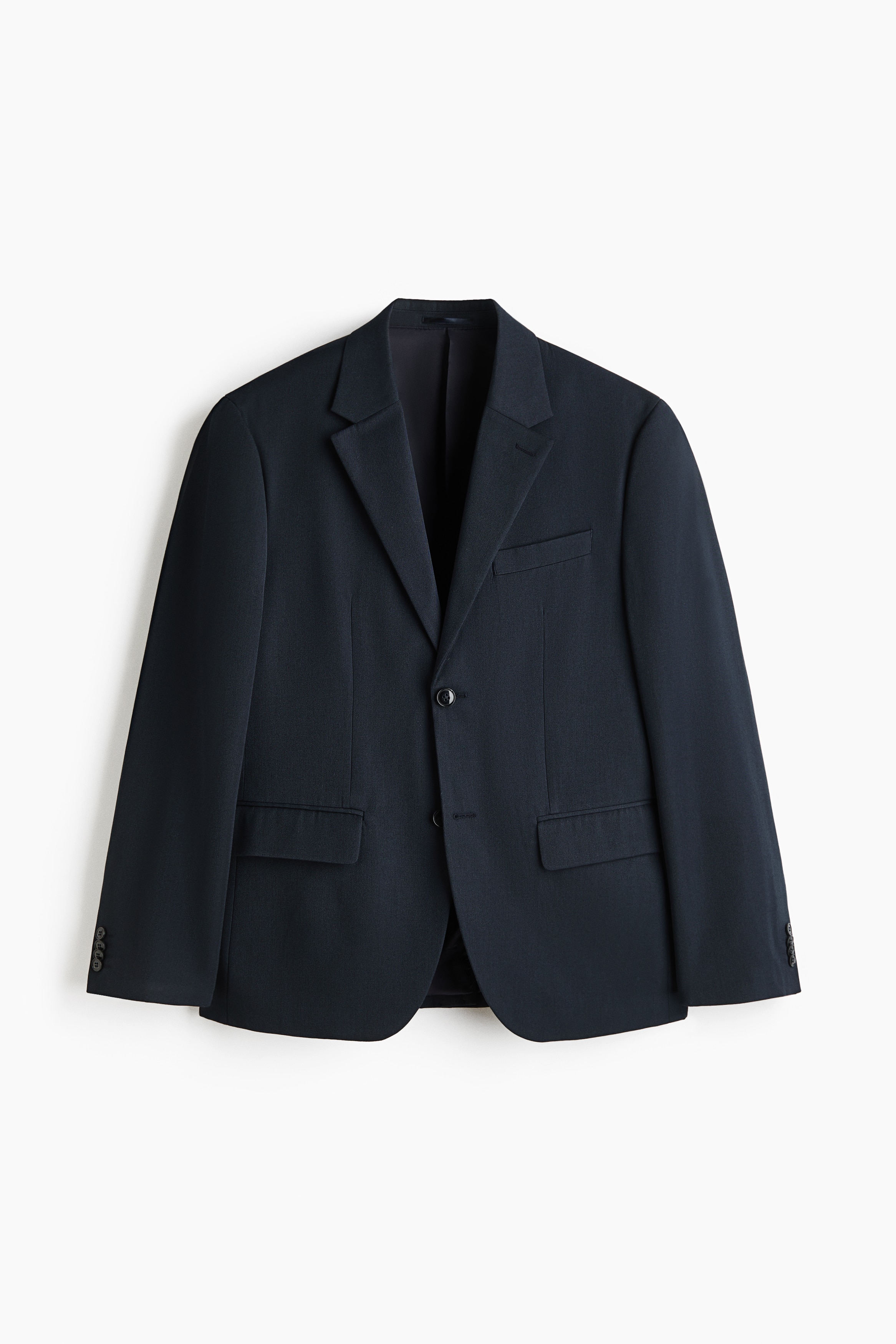 Casaco de fato em mistura de lã Relaxed Fit - Azul marinho/Castanho escuro