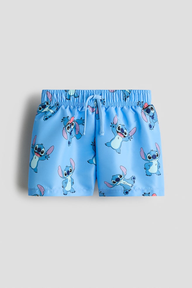 Printed swim shorts - Light blue/Lilo & Stitch/Yellow/Minions/Green/Minecraft/Light green/Spidey/Light blue/Bluey/Navy blue/Pokémon/Red/Cars - 1