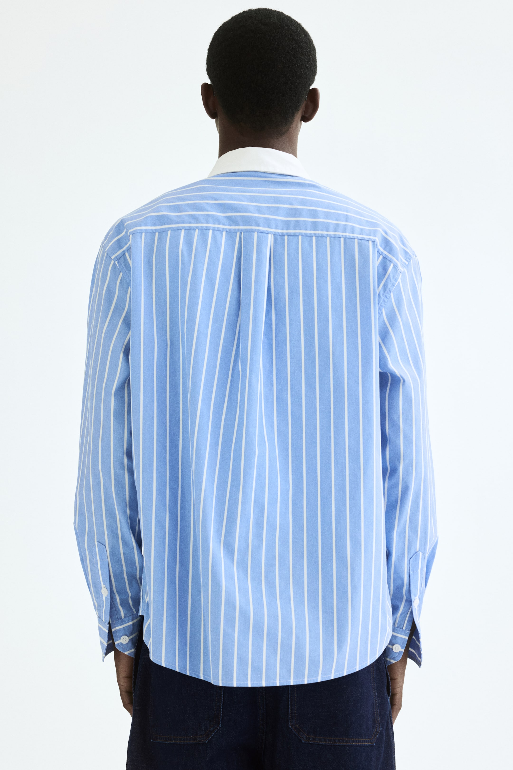 Relaxed-Fit Embroidered-Motif Cotton Shirt