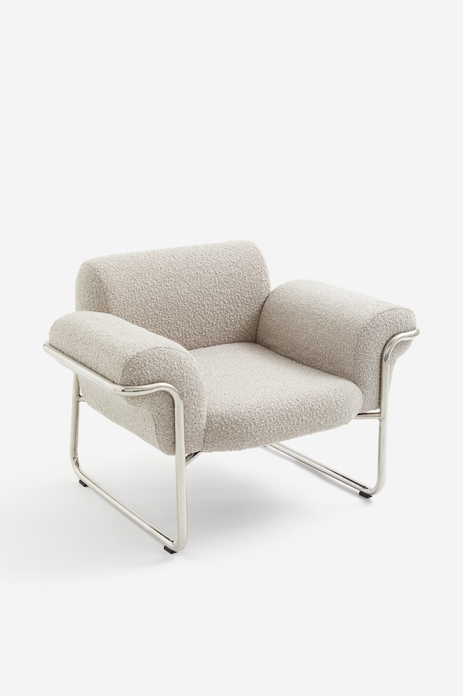 Lounge chair - Light beige - 1