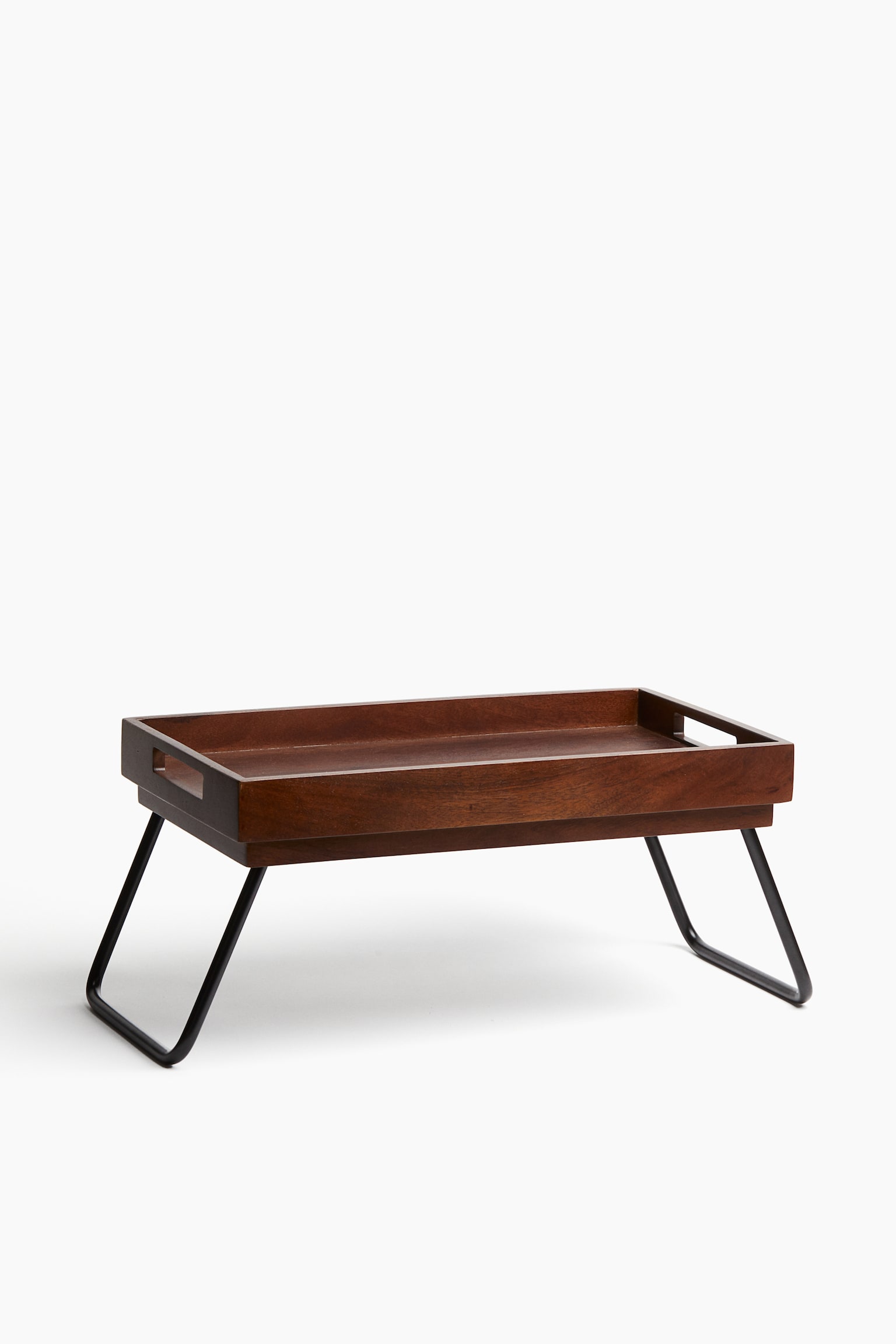 Wooden bed tray - Brown/Black