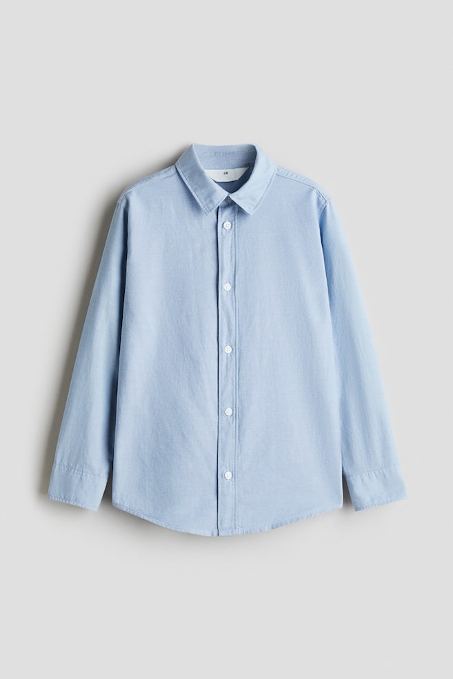Cotton Shirt - Light blue - 1