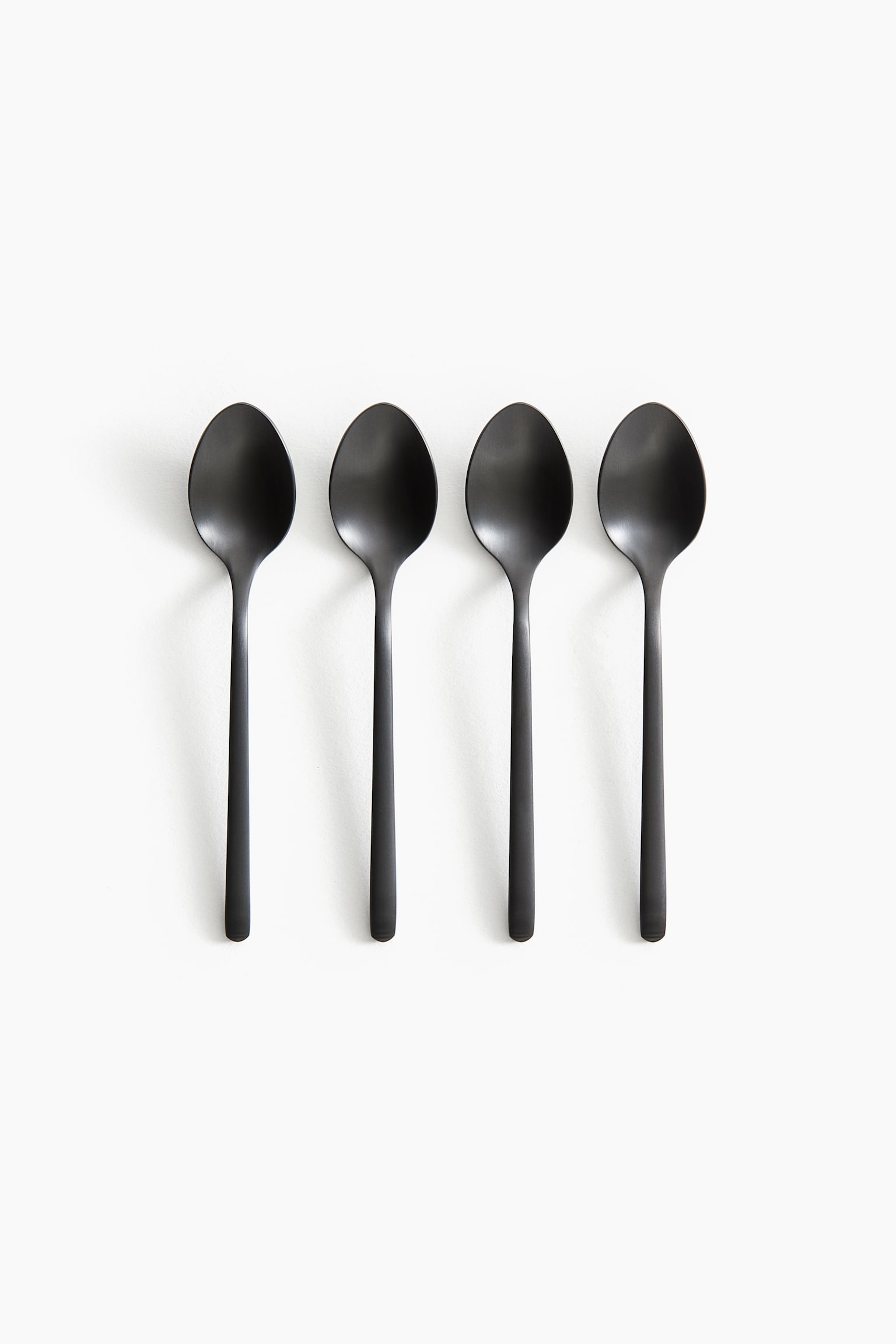 4-pack teaspoons - Black/Matt/Gold-coloured/Matt/Gold-coloured/Polished/Silver-coloured/Matt - 4