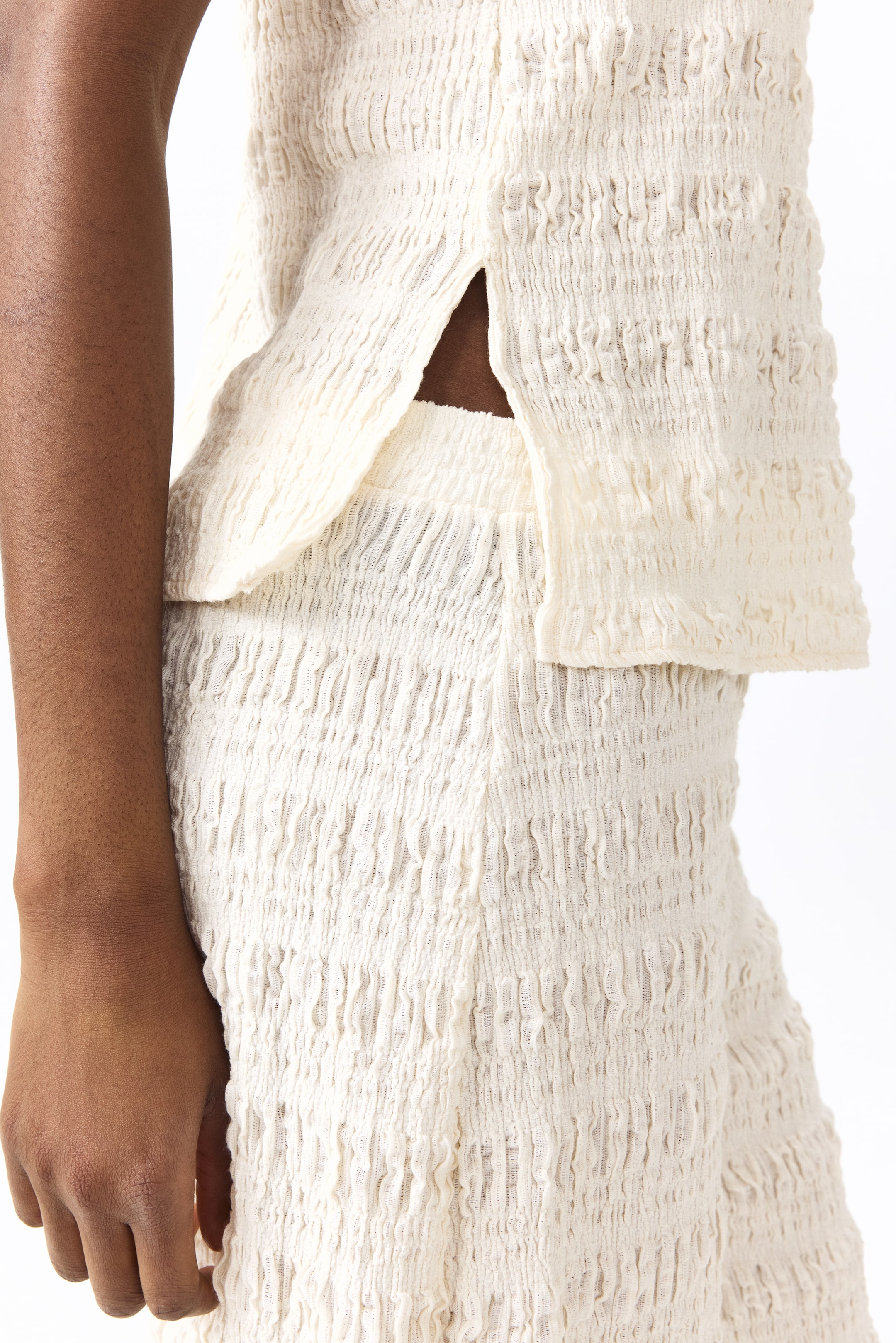 Textured Jersey Balloon-Leg Pants