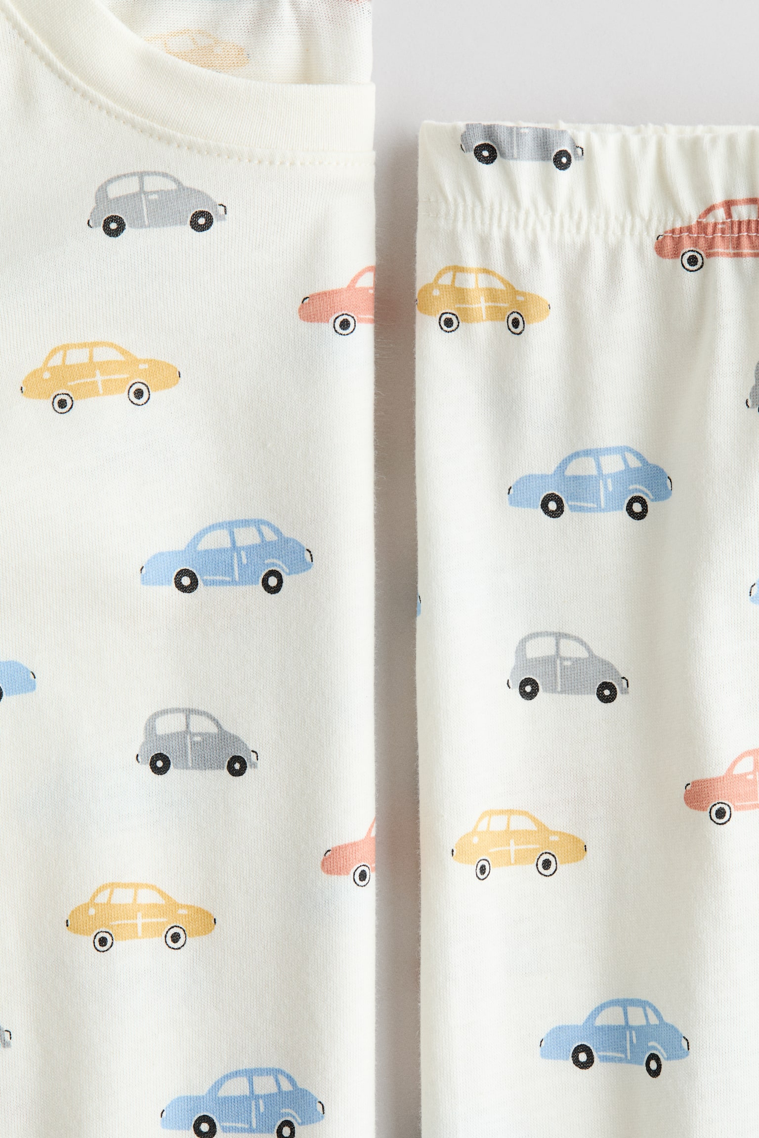 Patterned jersey pyjamas - White/Cars/Navy blue/Holly Jolly/White/Dinosaurs/Blue/Animals/Light blue/Cars - 2