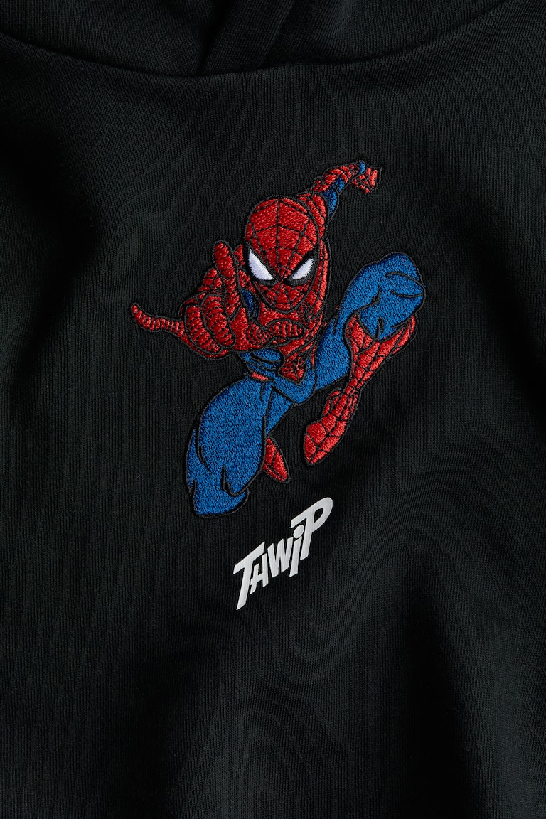 Cuidado Con Spiderman Con Sueter Sudadera Con Diseño Negro/Spider