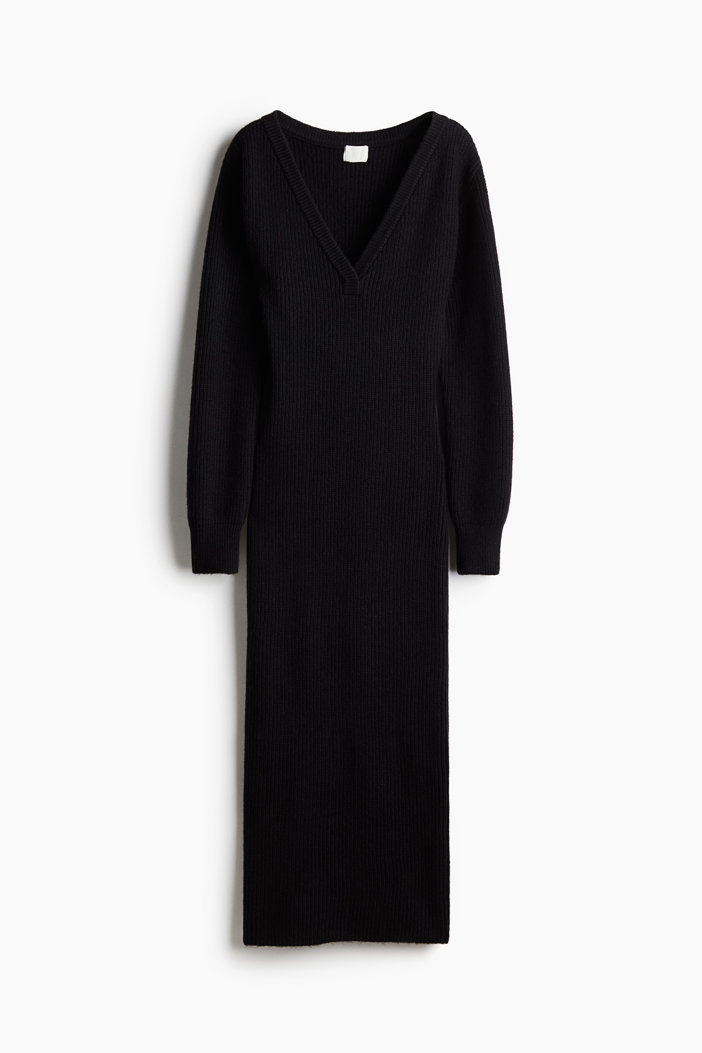 Signore - Nero Abito in maglia a coste - Size: XXS  - H&M