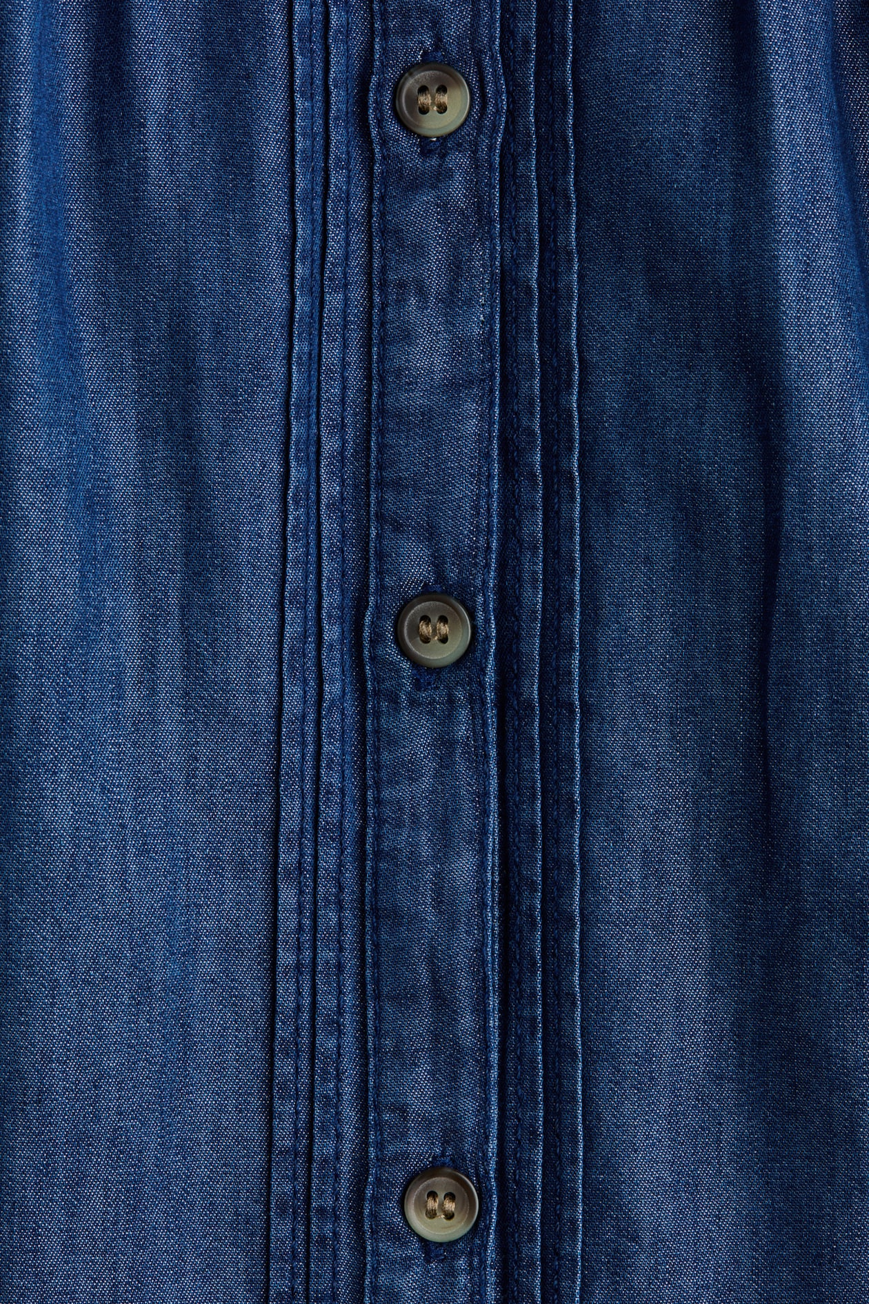 Ruffle-Trimmed Denim Blouse - image 2