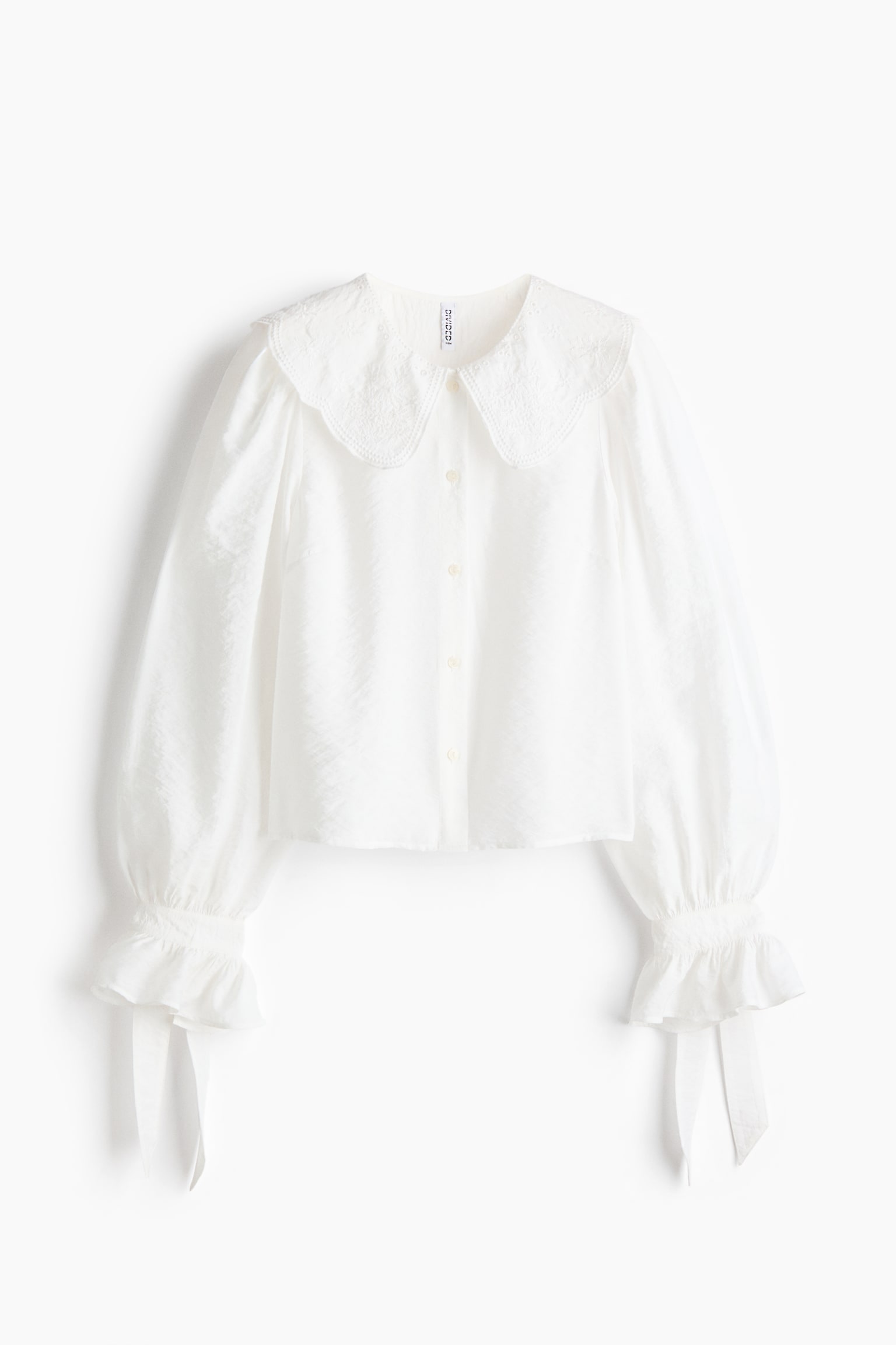 Broderie-anglaise blouse - White - 2