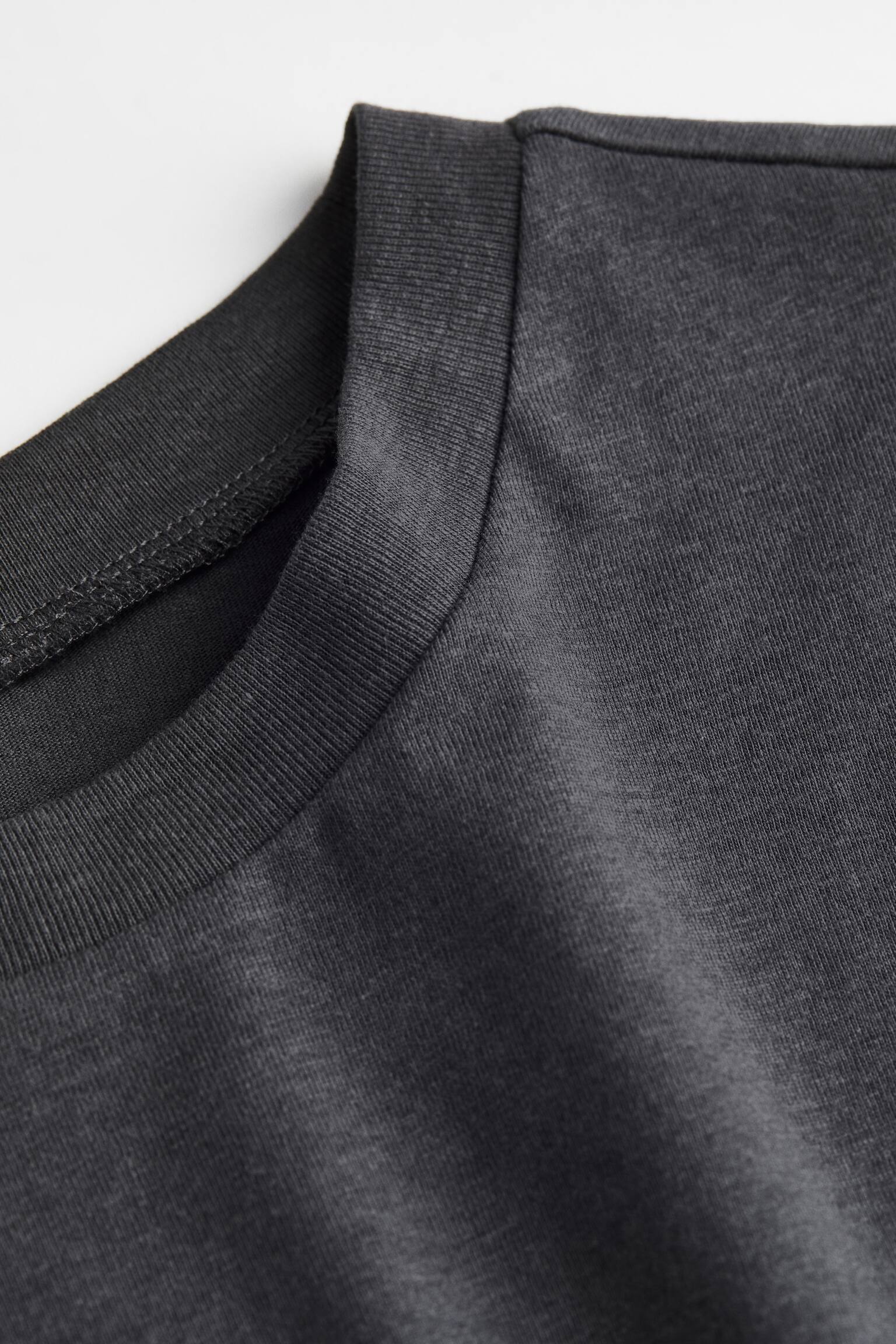 Áo thun ôm - Màu xám đậm - 2