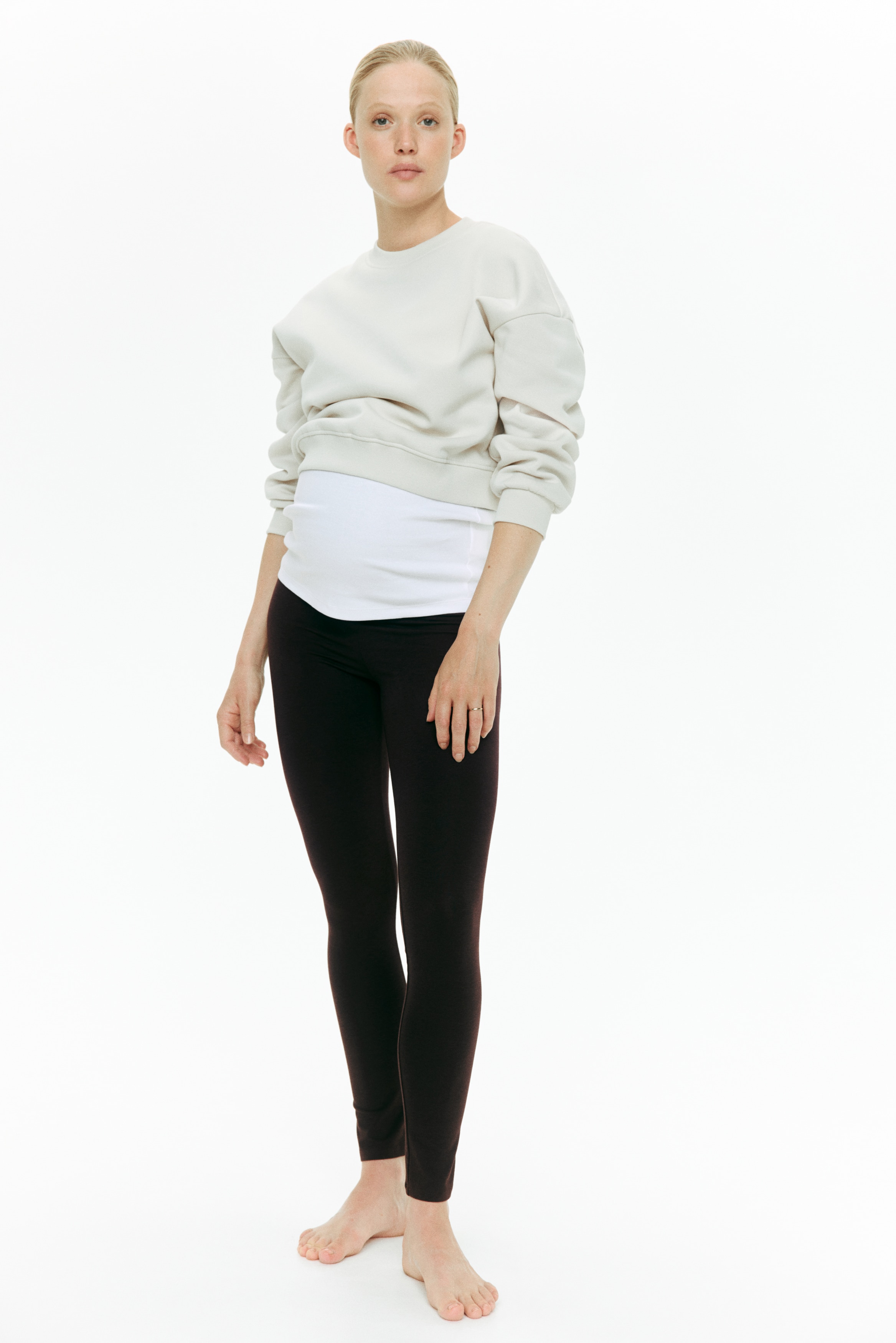 Women's Black MAMA 2-pack Jersey Leggings | H&M US