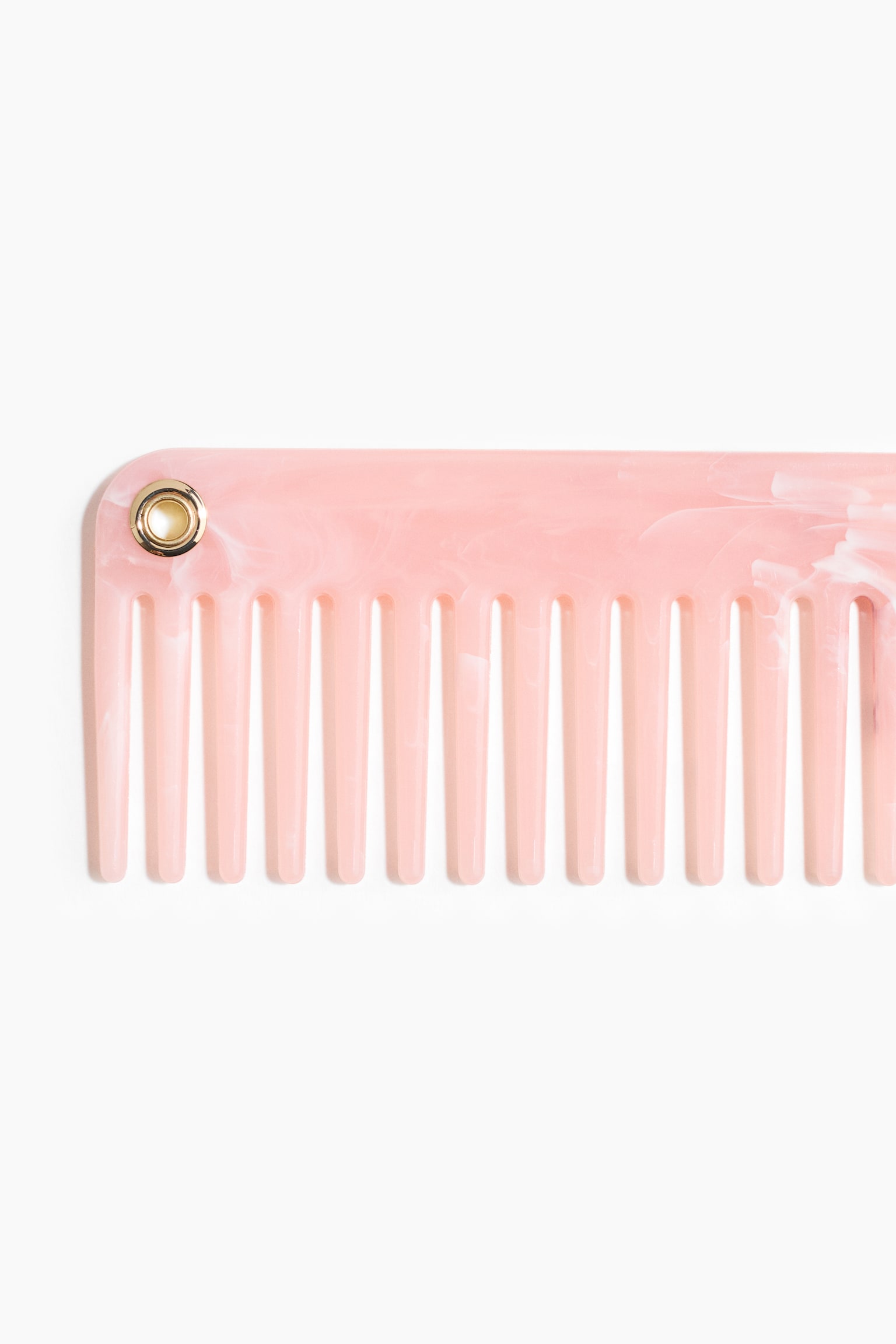 Hair comb - Light pink/Beige/Tortoiseshell pattern - 2