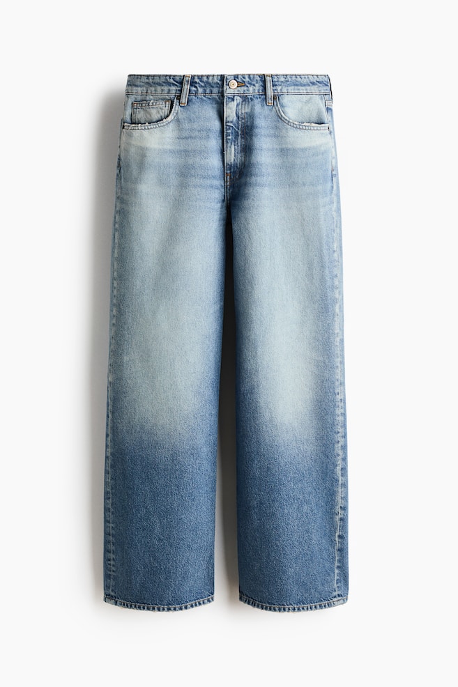 Baggy Regular Waist Jeans - Denim blue/Light denim blue/Denim gray - 1