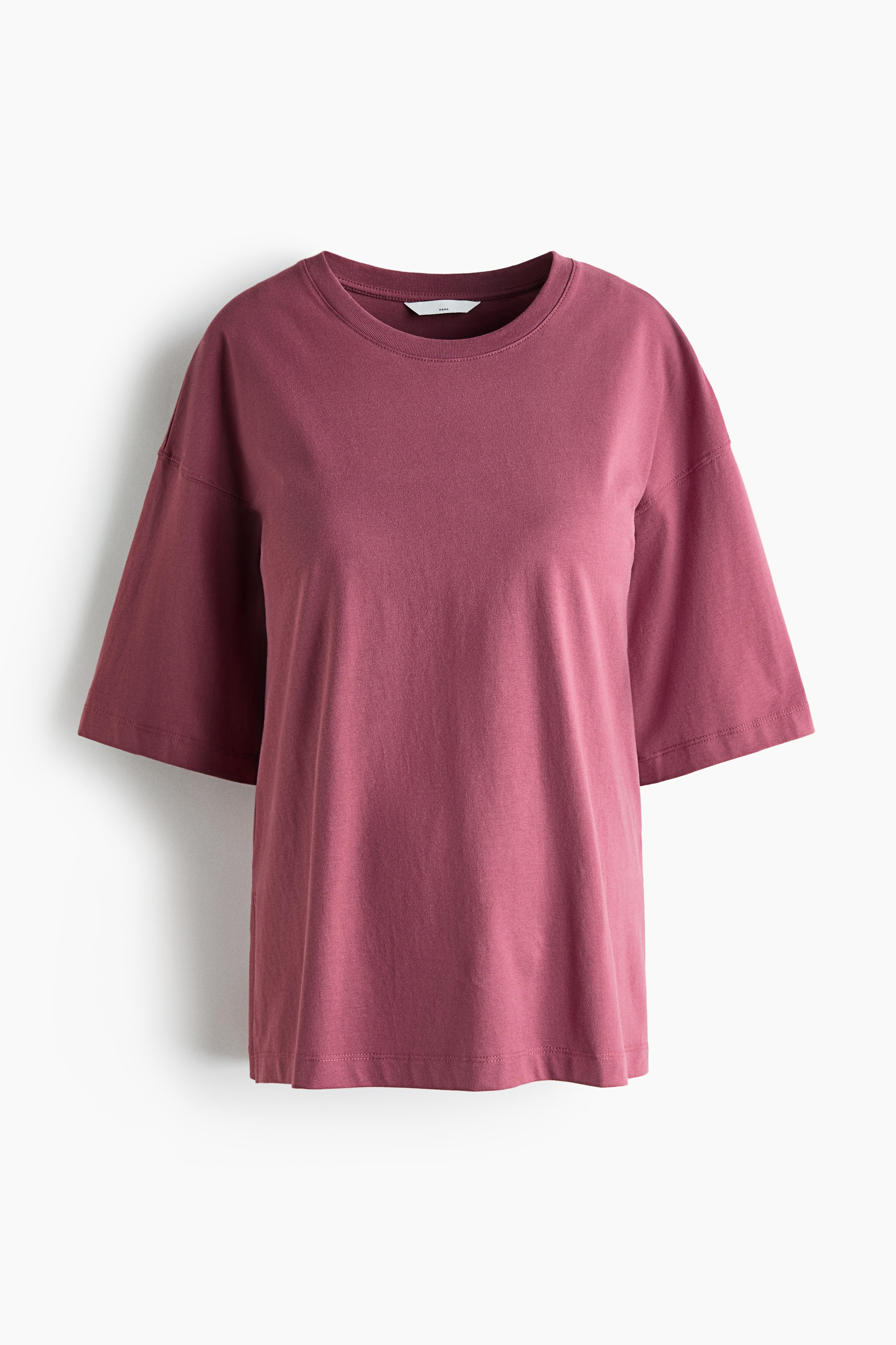 MAMA Loose-fit T-shirt - Dark pink/White