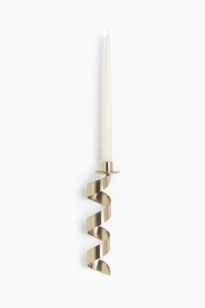 Stainless Steel Candle Sconce - Gold-colored/Silver-colored - 1