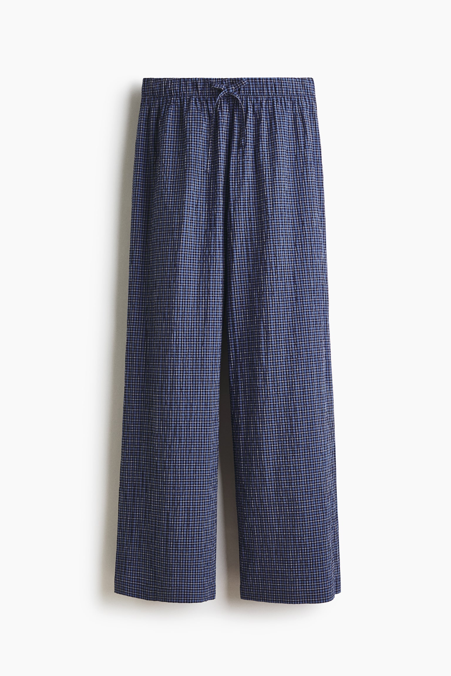 Cotton Pajama Pants - Dark blue/checked/Burgundy/plaid