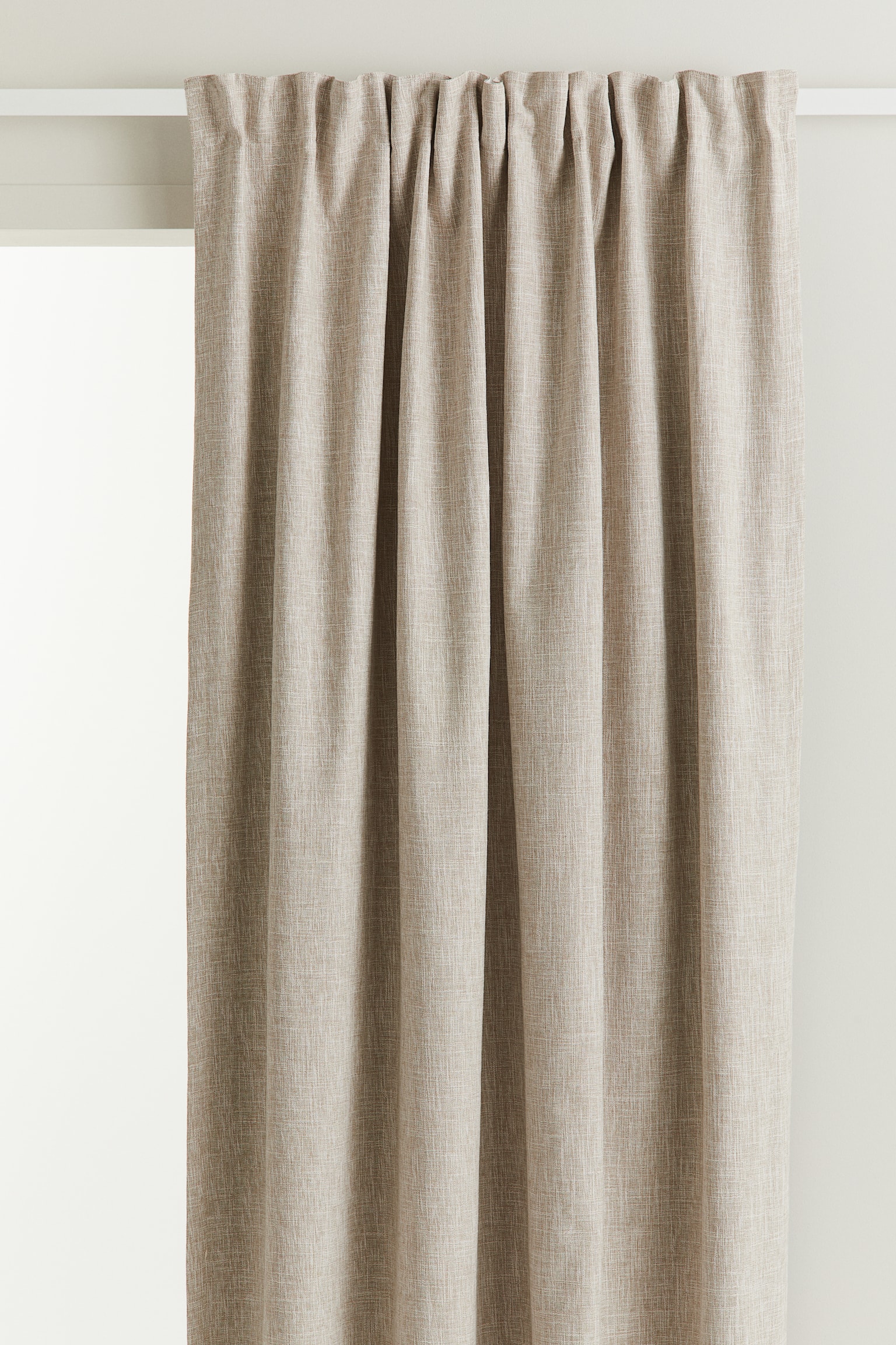 2-pack blackout curtain lengths - Light mole/White/Grey - 2