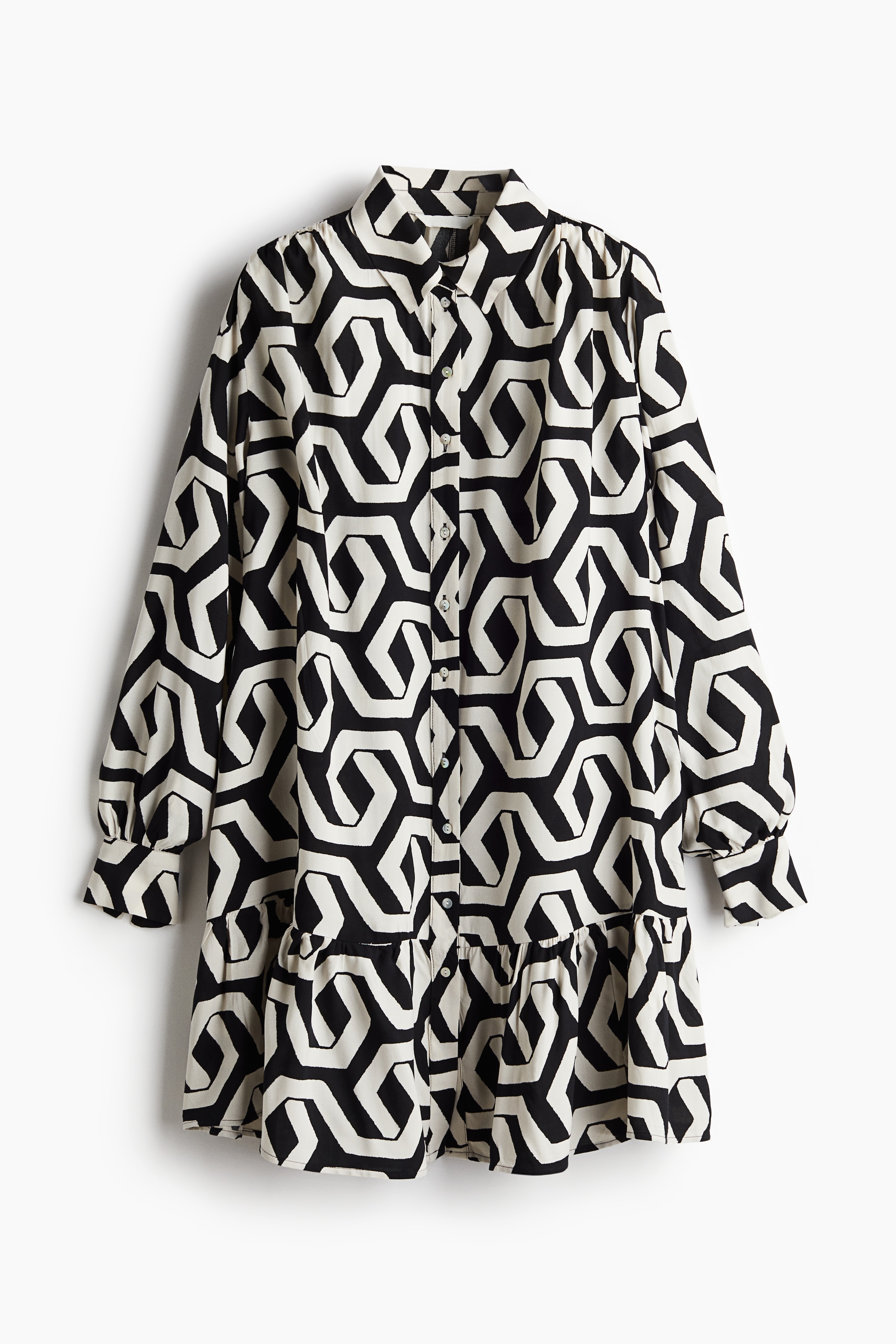 Vestido camisero oversizeAuxiliar