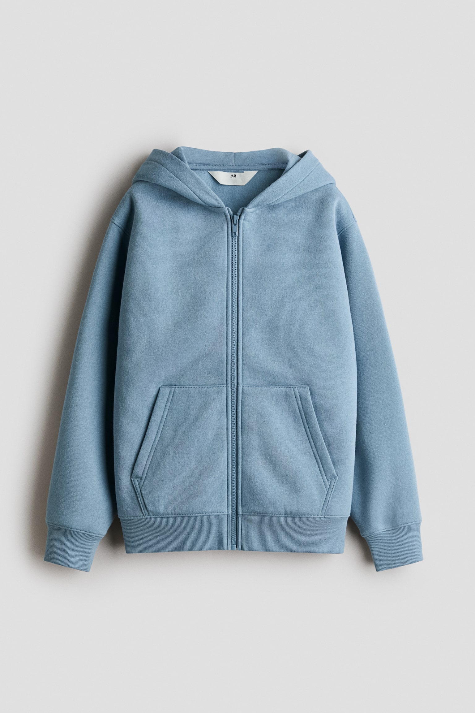 Brushed-Inside Hooded Jacket - Dark dusty blue/Light gray/Light khaki green/Black