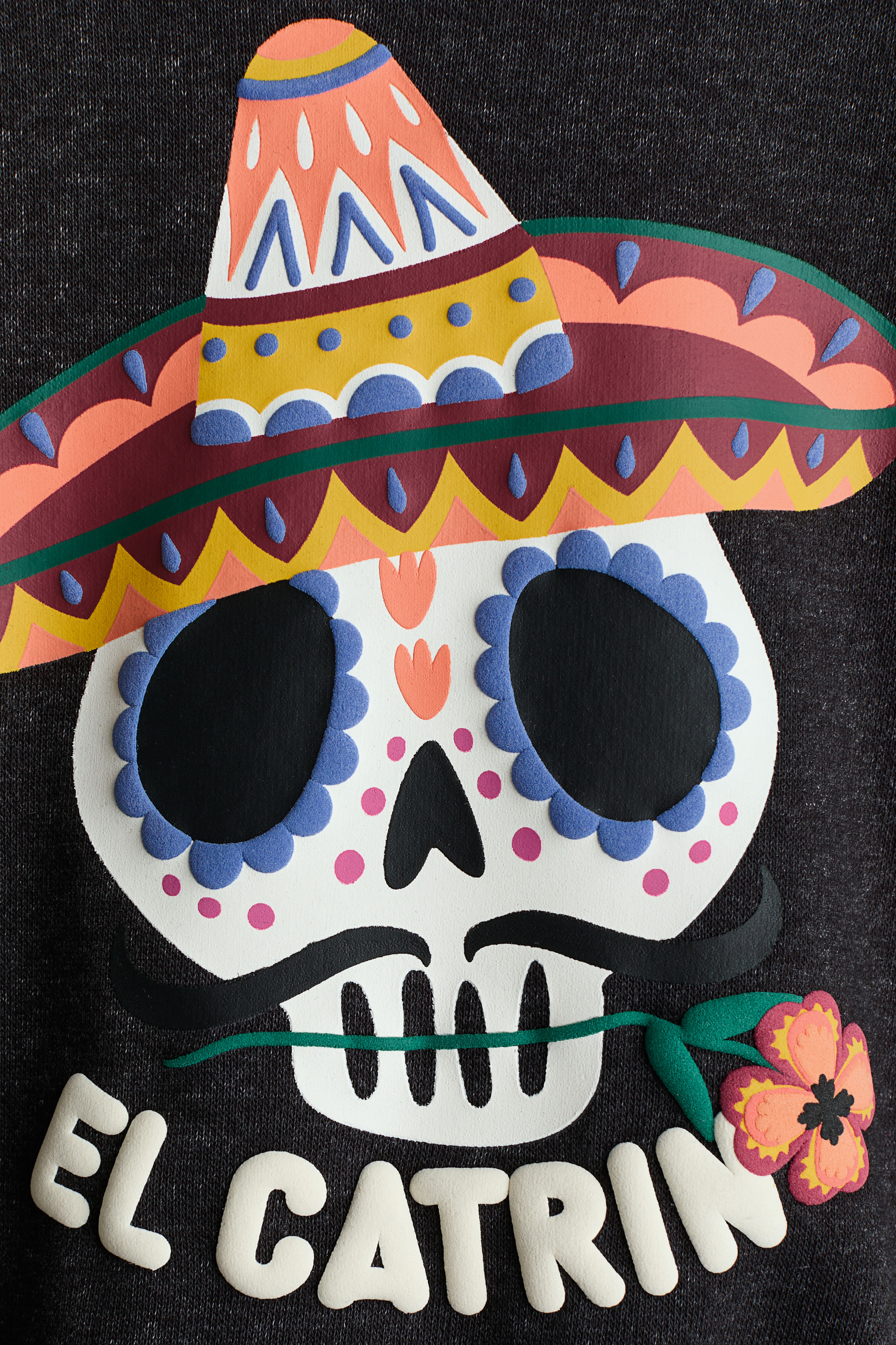 Sweatshirt with Printed Motif